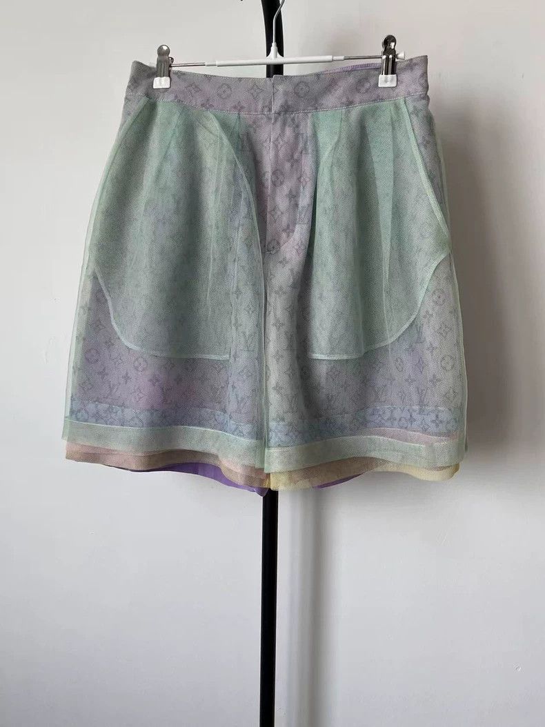 Louis Vuitton Logo tulle casual shorts