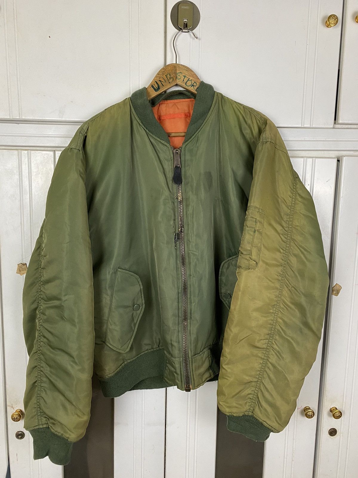 Alpha Industries ✅️Vintage Bomber Jacket Alpha Industries Size US XL / EU 56 / 4 - 2 Thumbnail