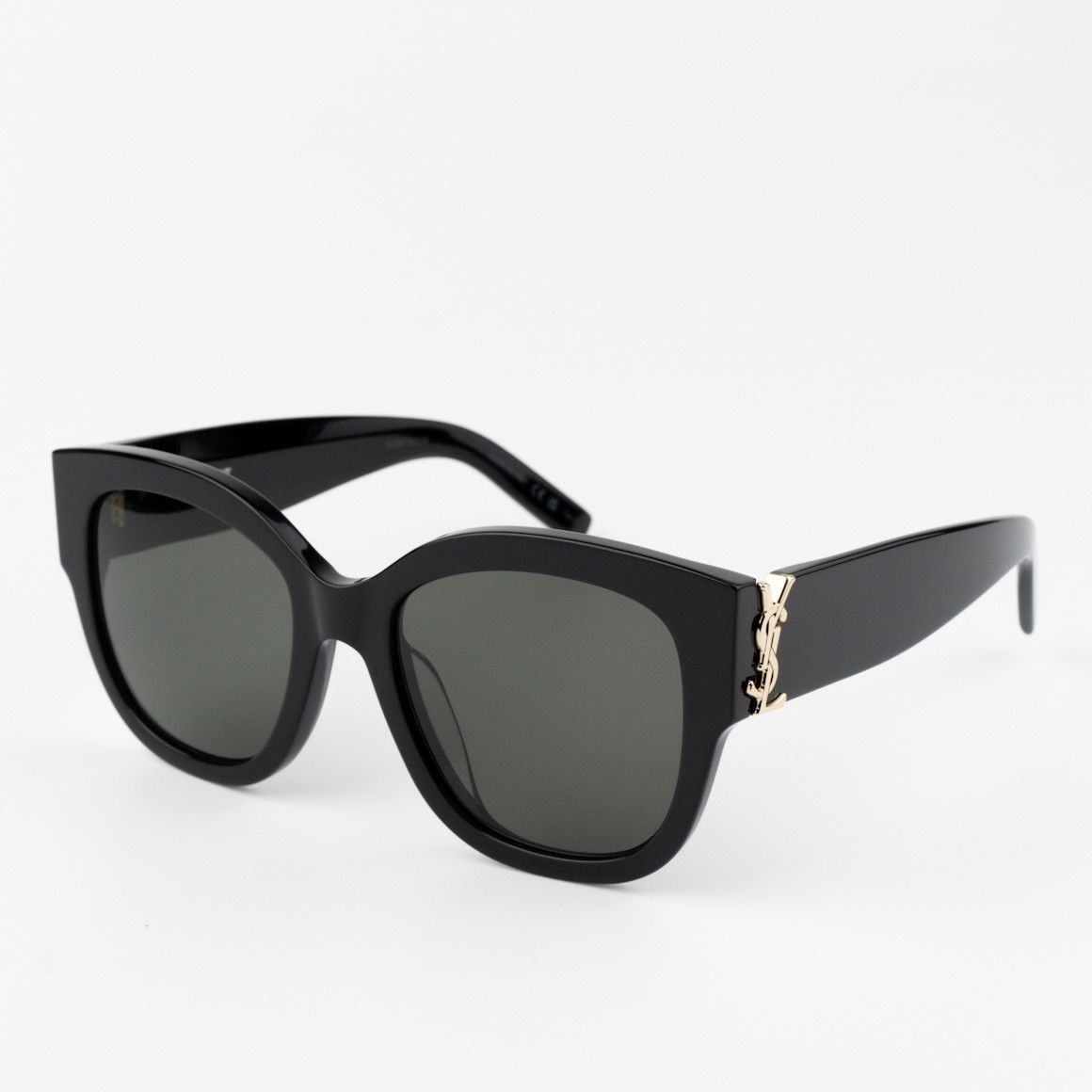 Saint Laurent Paris NEW Saint Laurent SLM95/F 001 Black Grey Women Sunglasses Size ONE SIZE - 1 Thumbnail