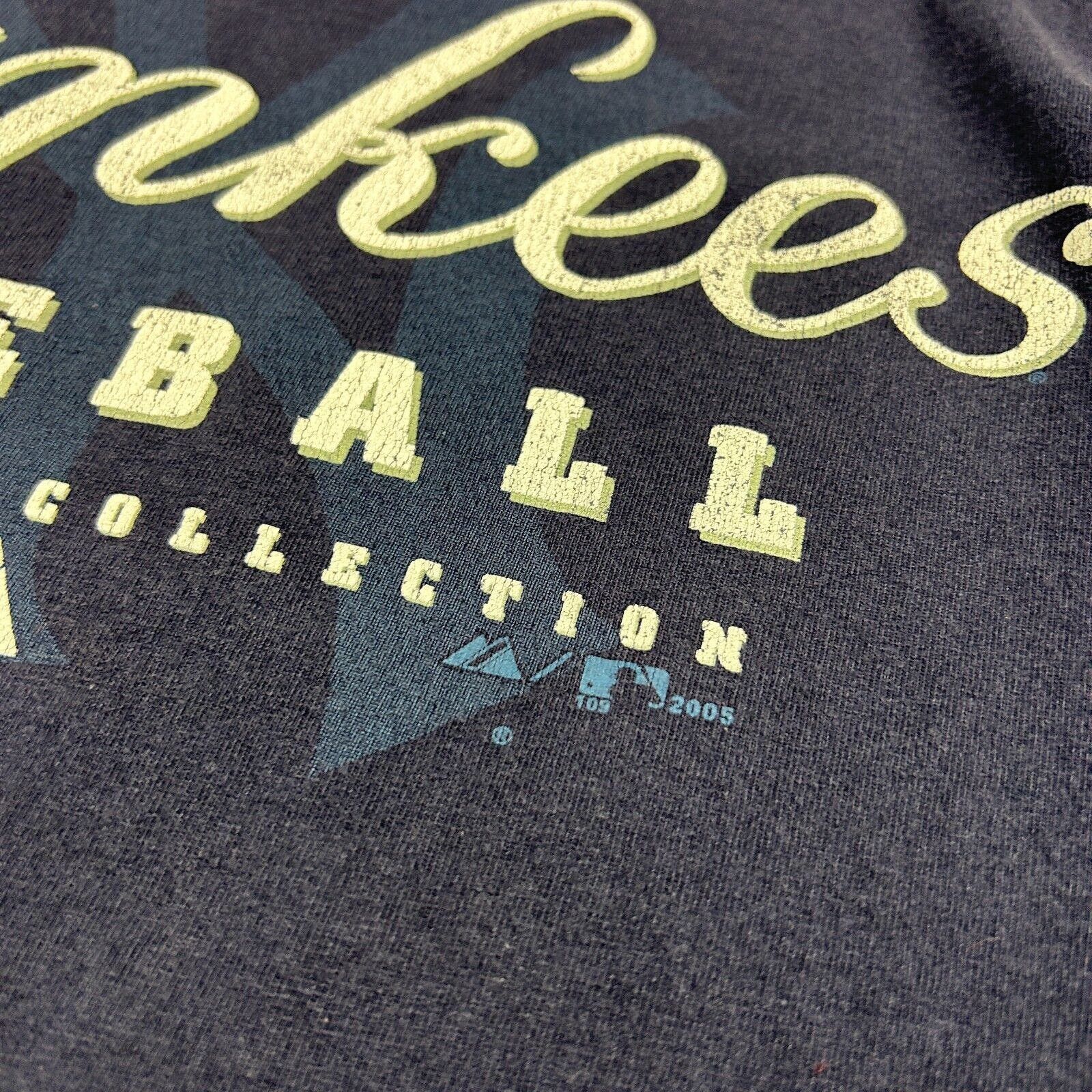 Majestic VINTAGE 2005 | NY Yankees Baseball Big Logo MLB T-Shirt sz L Size US L / EU 52-54 / 3 - 4 Thumbnail