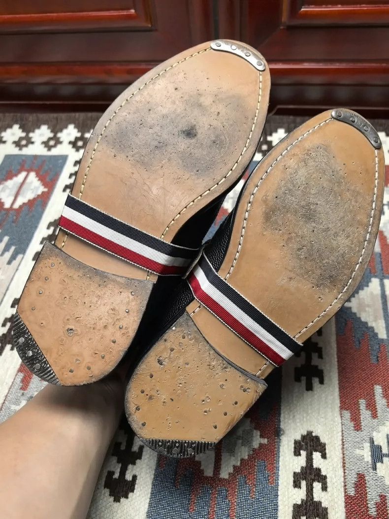 Thom Browne Thom Browne Carved lace straps for vintage leather shoes Size US 8.5 / EU 41-42 - 6 Thumbnail