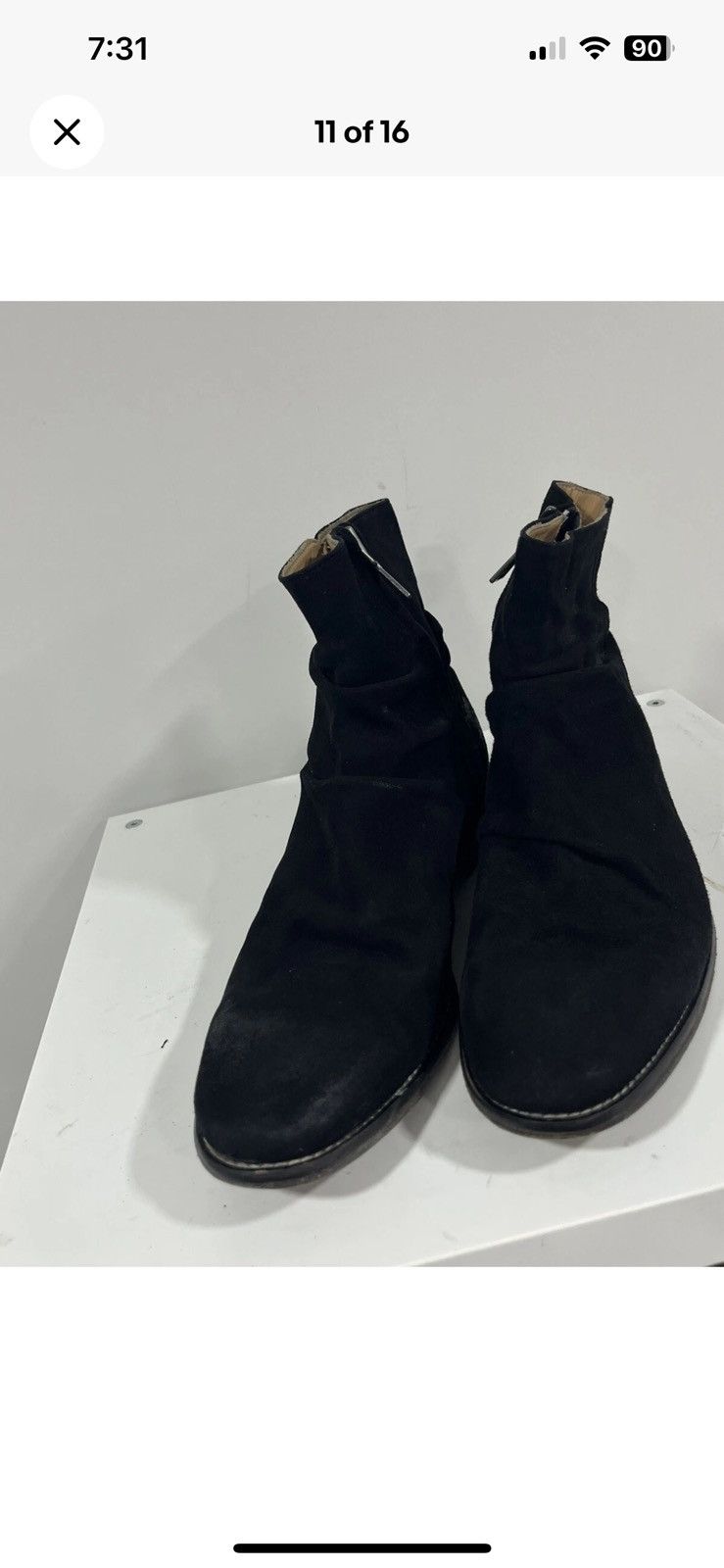 John Varvatos Morrison suede sharpei boot. Size 9.5 Size US 9.5 / EU 42-43 - 4 Thumbnail