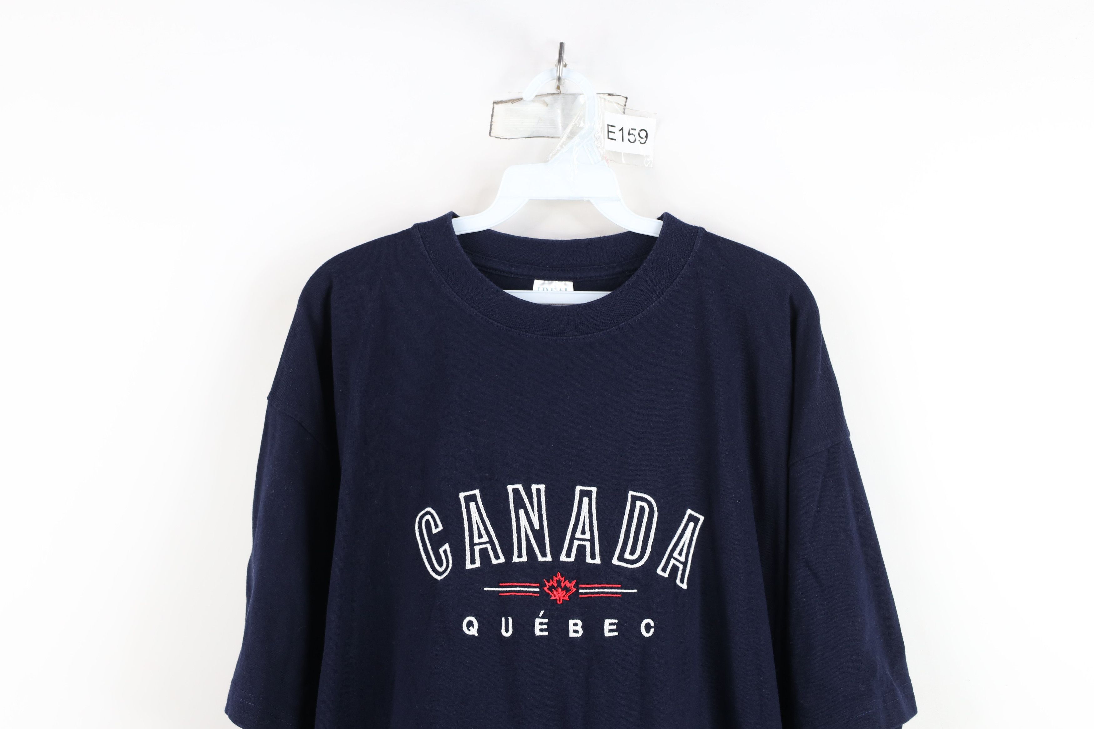 Vintage Vintage 90s Streetwear Heavyweight Canada T-Shirt Blue Size US XL / EU 56 / 4 - 2 Thumbnail