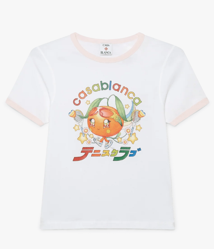 Casablanca BNWT AW25 CASABLANCA ORANGE MASCOT TSHIRT L Size L / US 10 / IT 46 - 11 Thumbnail