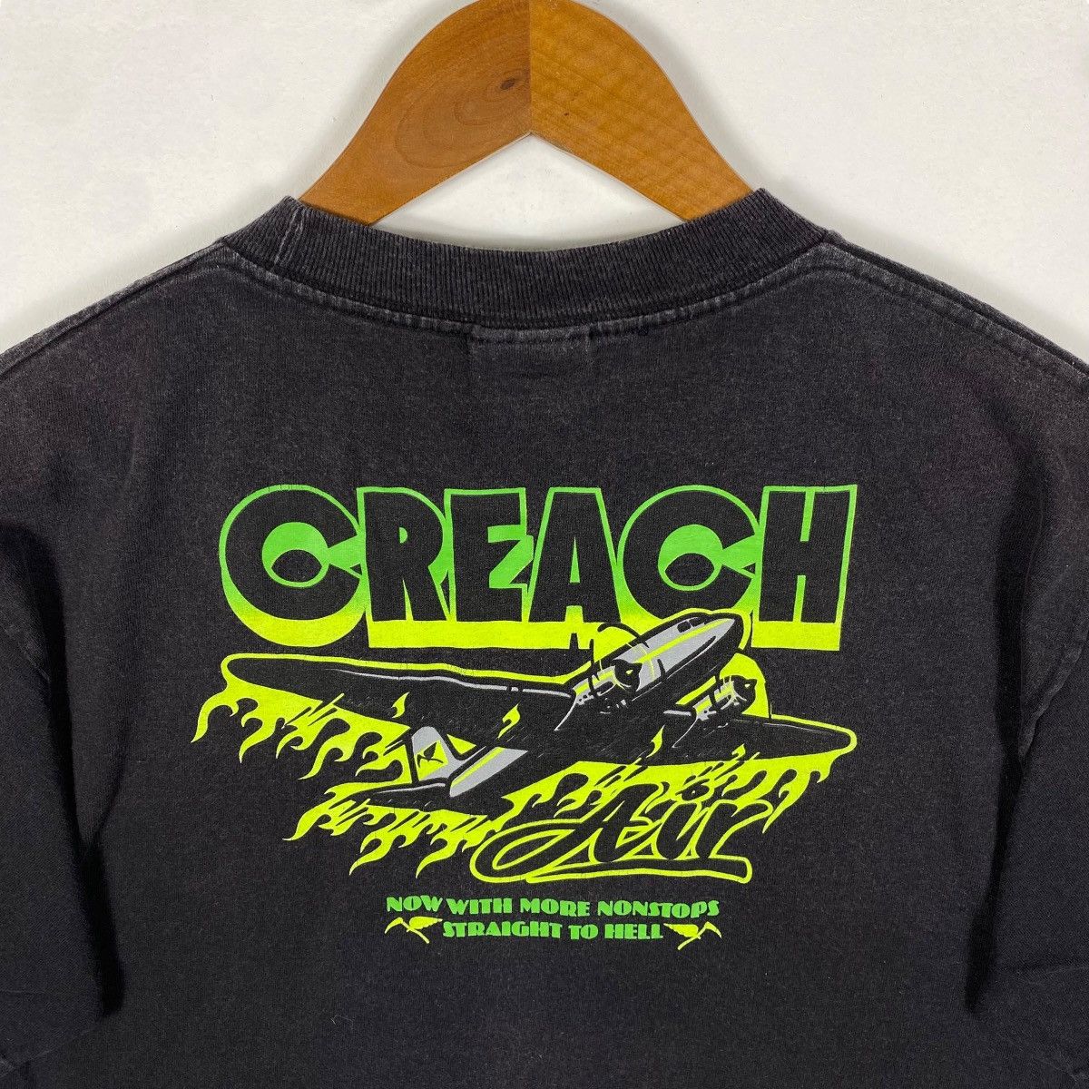 Creature Skateboards Vintage 00's CREATURE SKATEBOARDS Creach Air Skatewear Tee Size US M / EU 48-50 / 2 - 2 Thumbnail
