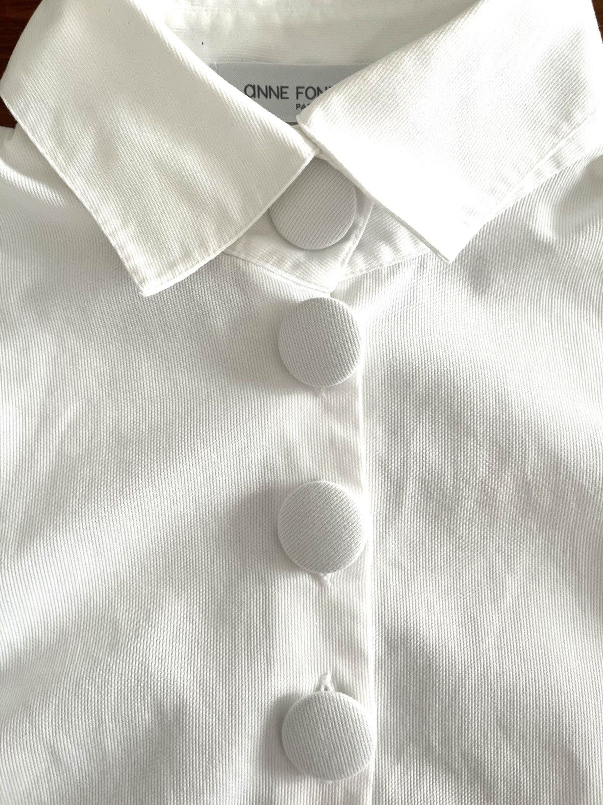 ANNE FONTAINE Anne Fontaine Collared Long Sleeve Size M / US 6-8 / IT 42-44 - 5 Thumbnail