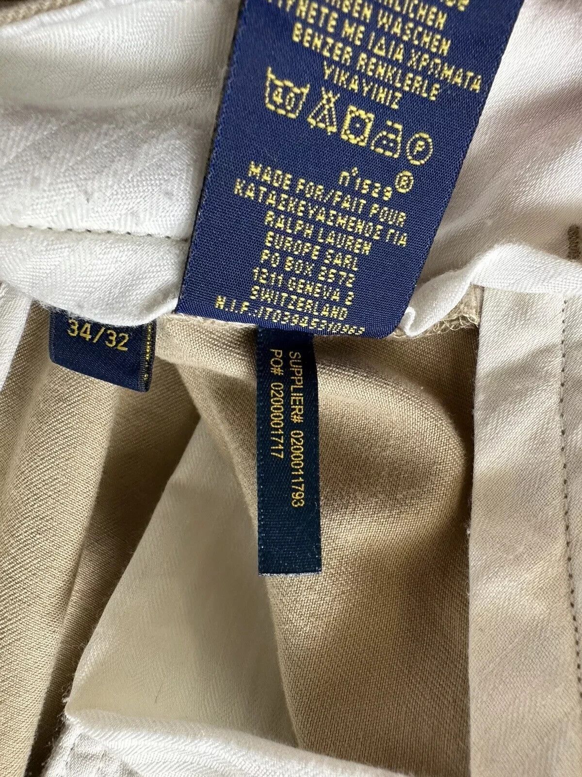 Polo Ralph Lauren POLO RALPH LAUREN CHINO PANTS TROUSERS MENS 34x32 Size US 34 / EU 50 - 15 Thumbnail