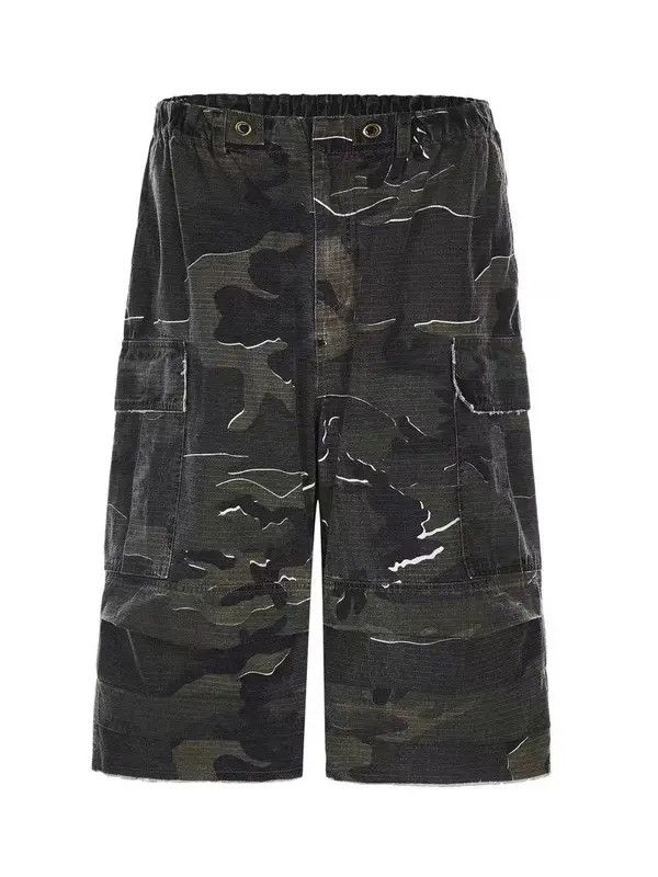 Vintage Fujisawa x Kubo Camo Cargo Wide Leg Baggy Cargo Shorts Size US 30 / EU 46 - 4 Thumbnail