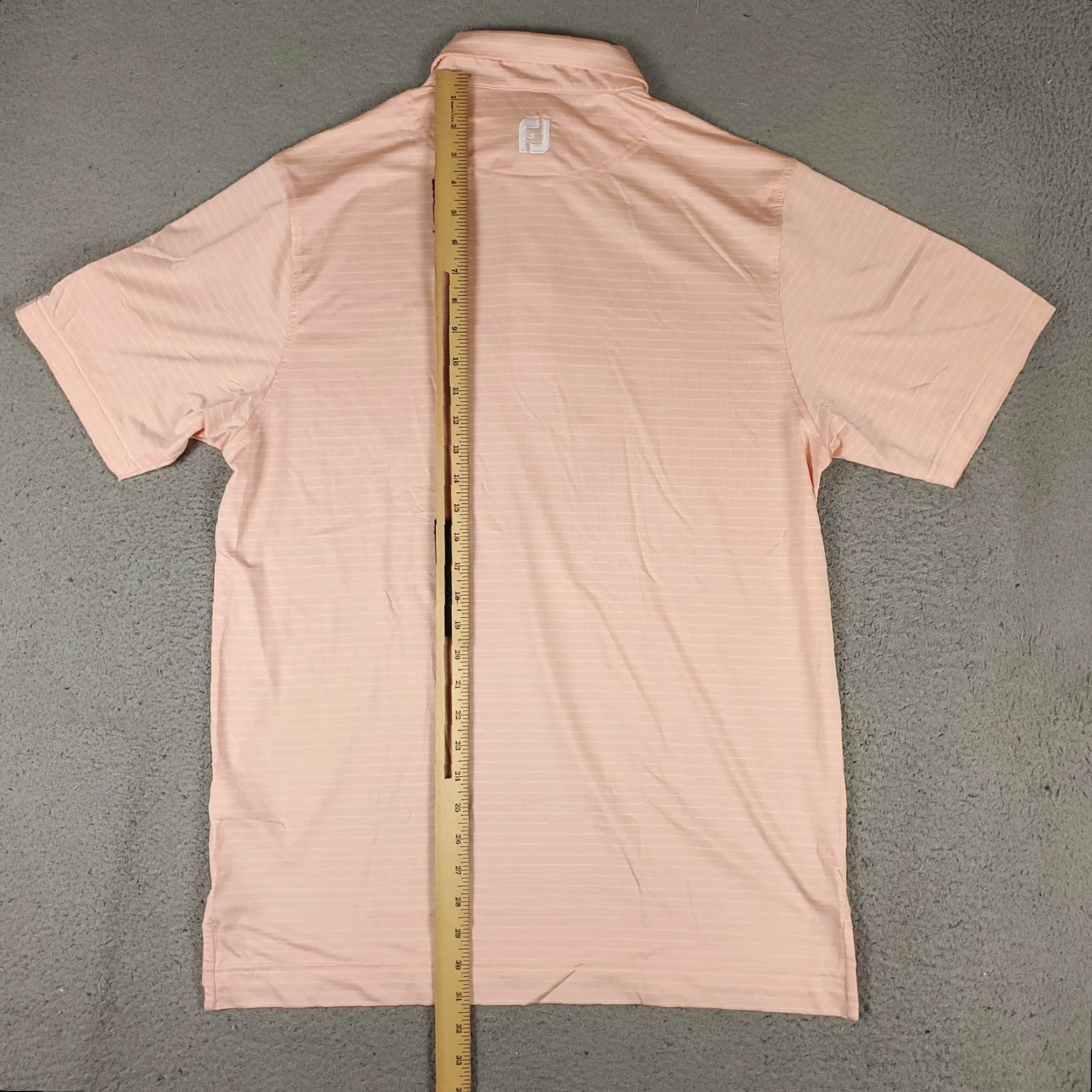 Footjoy FootJoy Polo Shirt Mens Size Medium Peach Striped Orange Color polo shirt FootJoy Shirt Medium Striped Peach Orange Color Mens Size Size US M / EU 48-50 / 2 - 5 Thumbnail