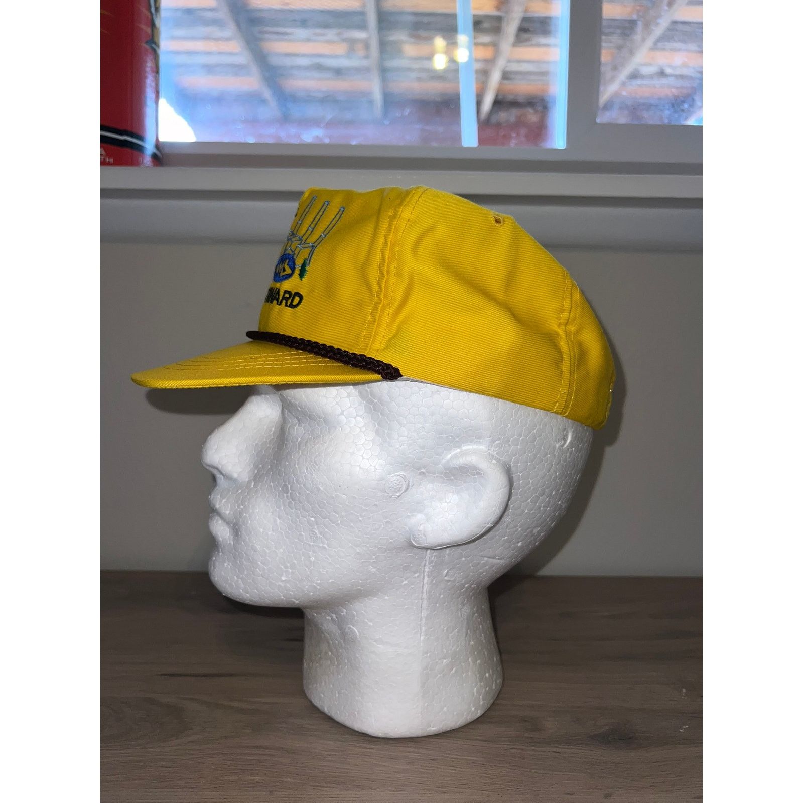 Vintage 1980s 90s Vintage Safety Award 750,000 Hours Hat Headwear OS Size ONE SIZE - 4 Thumbnail