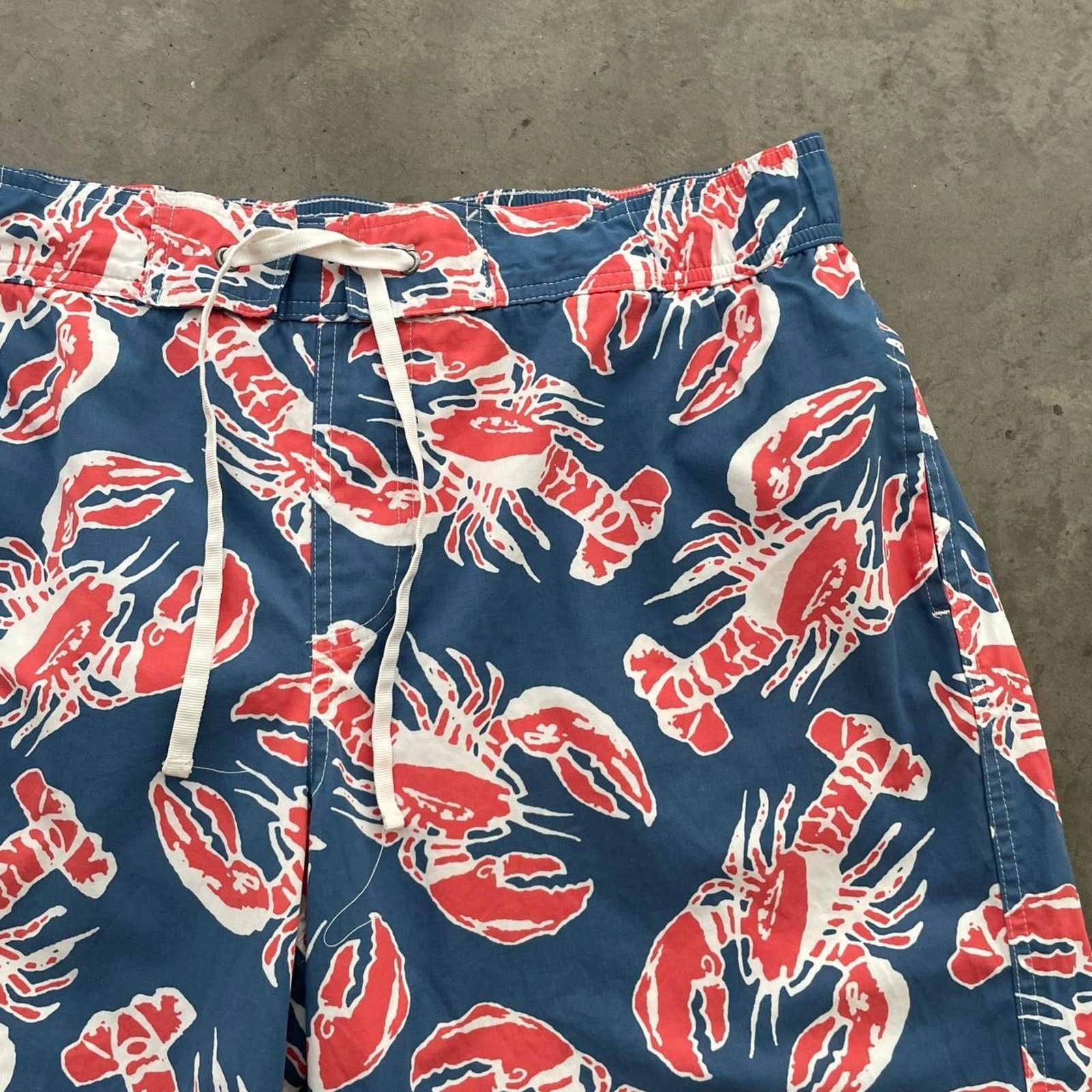 L.L. Bean L.L.Bean Blue Lobster Swim Trunks Size US 36 / EU 52 - 3 Thumbnail