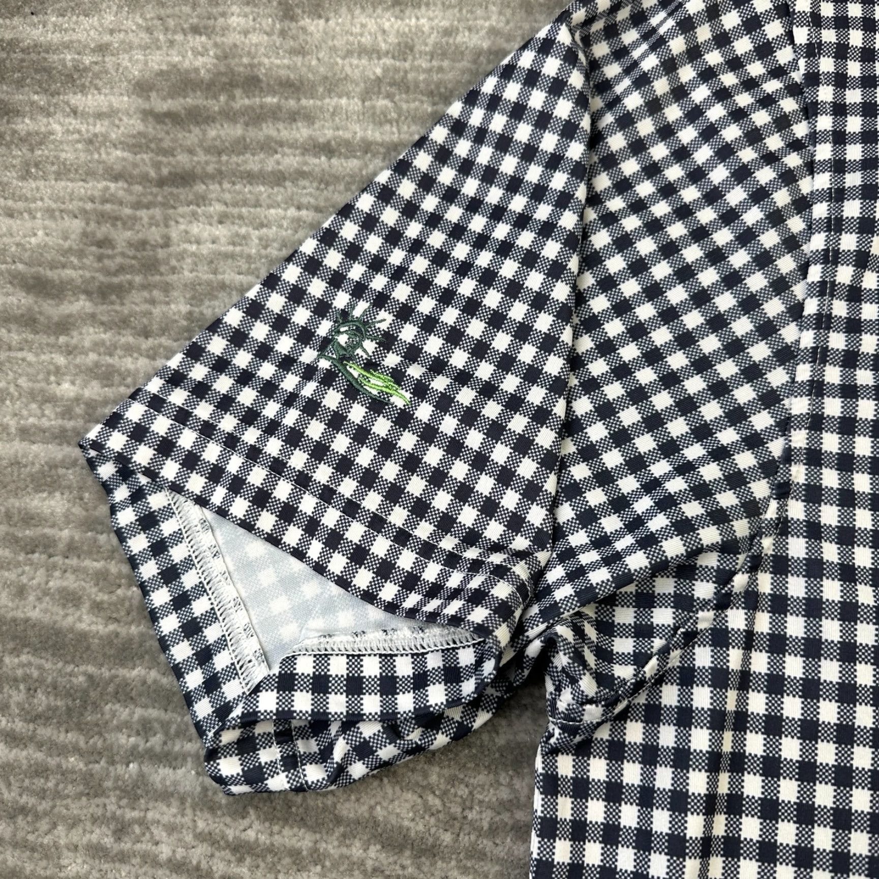 Footjoy Footjoy Polo Shirt Mens Large Gray Gingham Plaid Presidents Cup Liberty National Size US L / EU 52-54 / 3 - 5 Thumbnail
