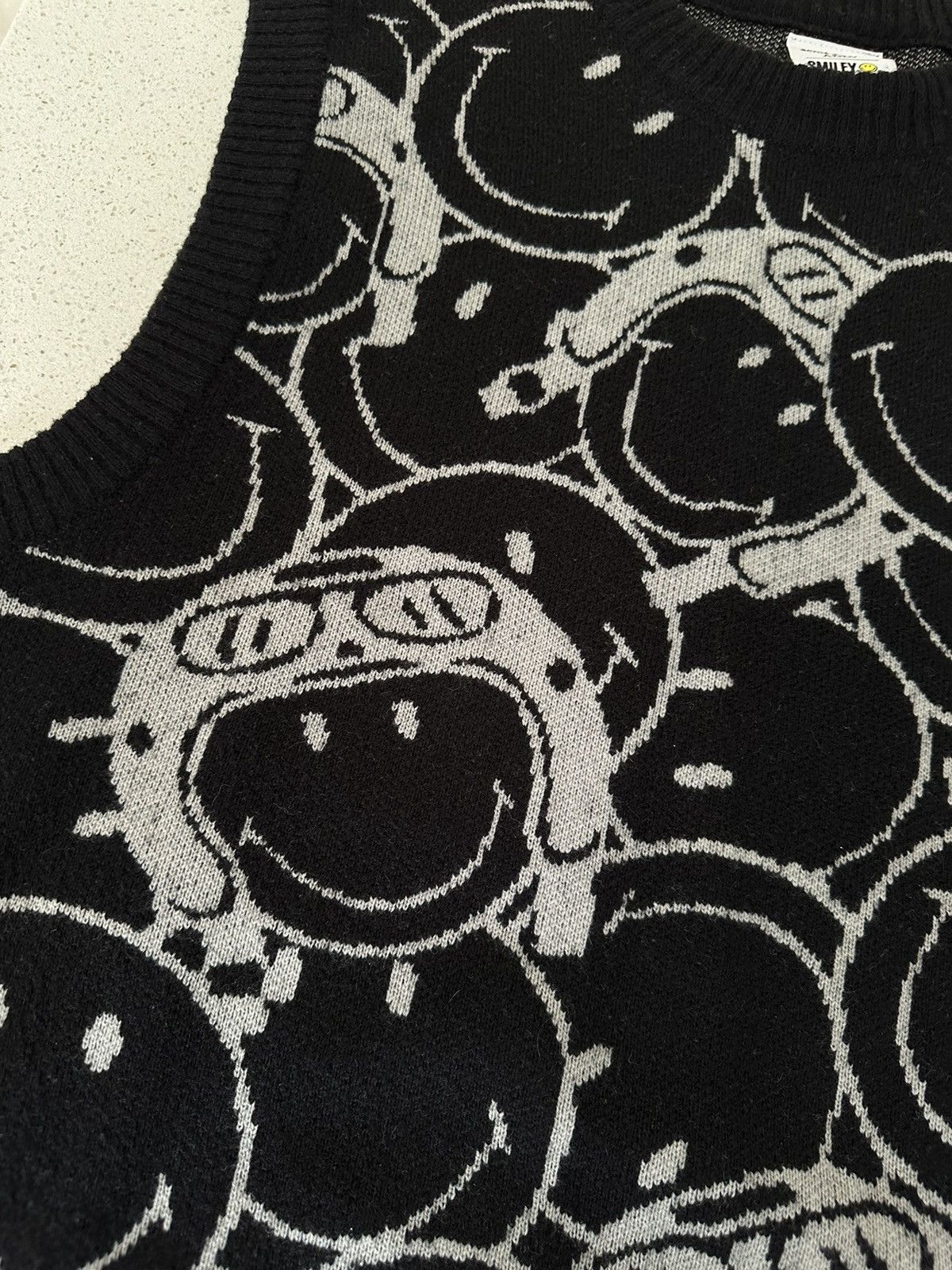 Acme Clothing Acmé De La Vie Smiley Knitted Vest Size US L / EU 52-54 / 3 - 6 Thumbnail
