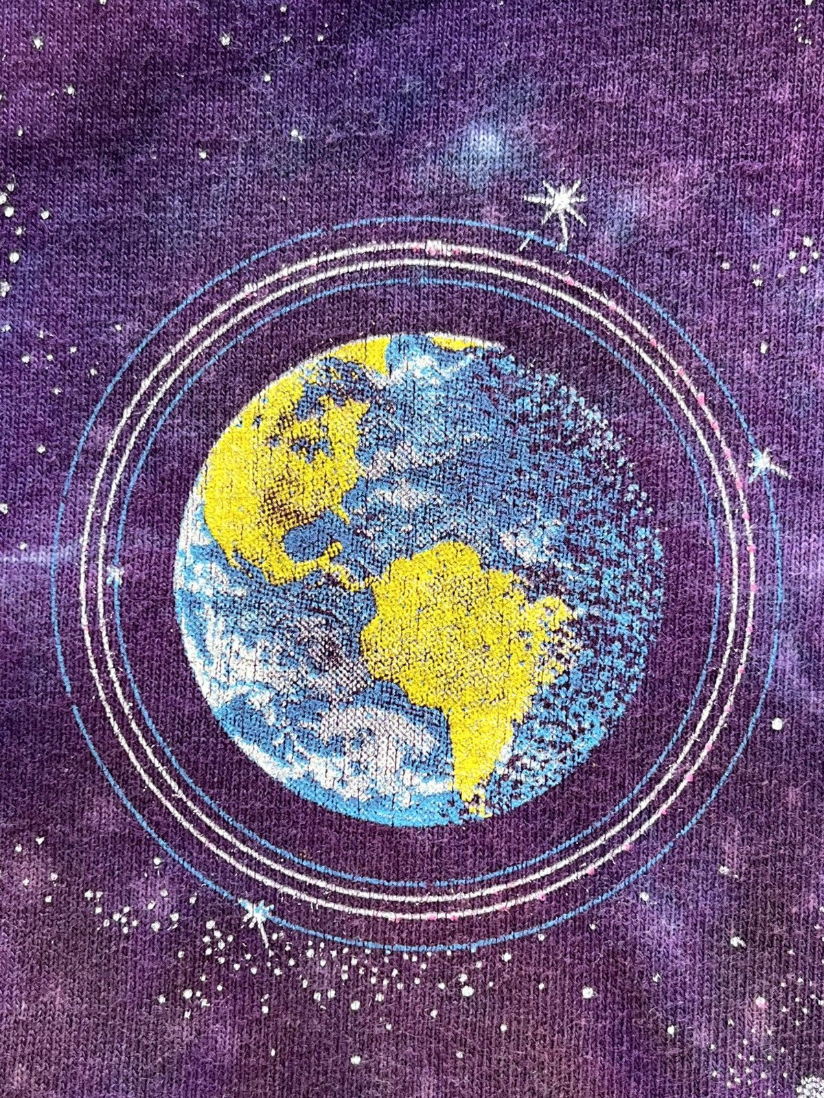 Vintage Liquid blue Space t- shirt 90’s Size US L / EU 52-54 / 3 - 3 Thumbnail