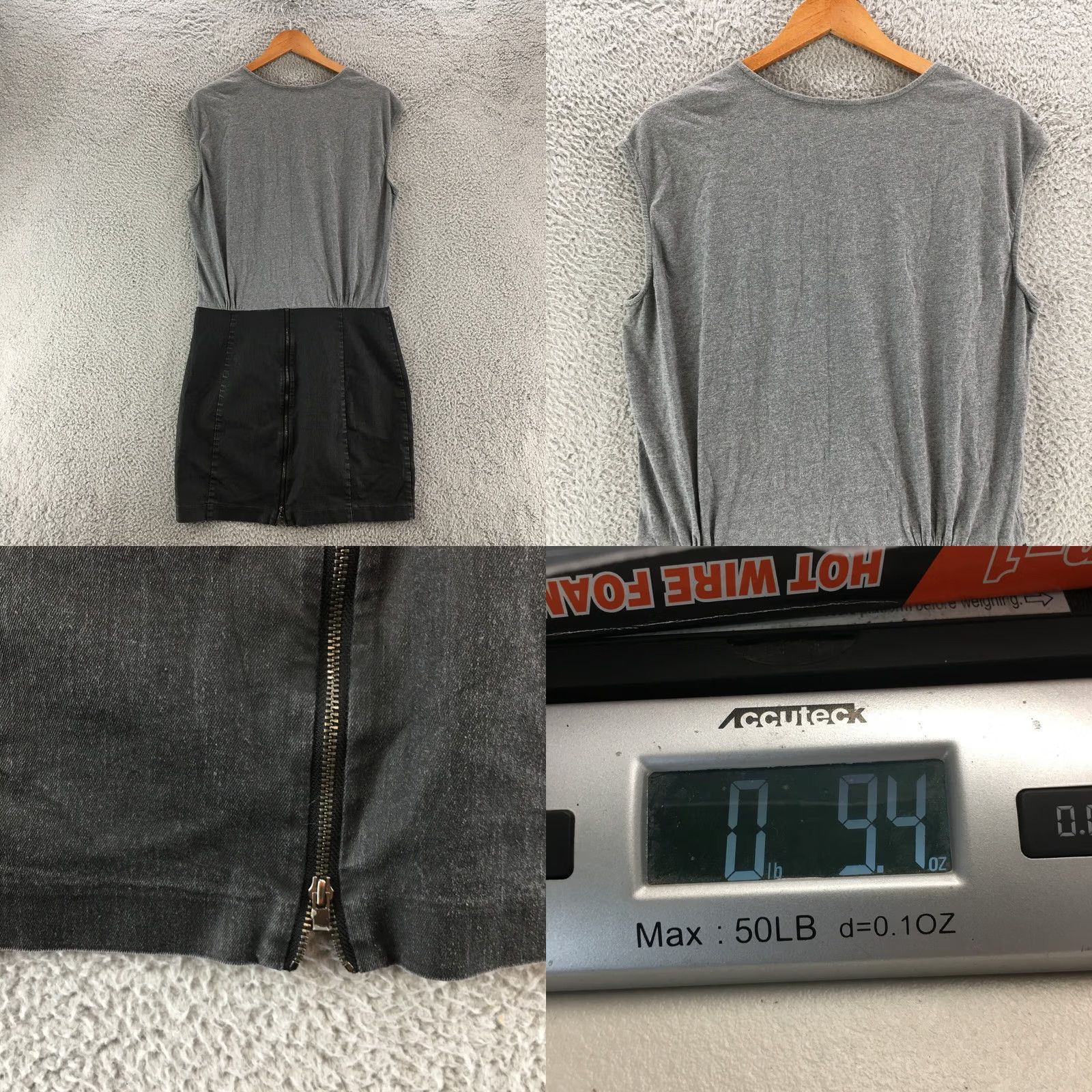 Banana Republic Banana Republic Mini Dress Womens 14 Grey Sleeveless Round Neck Zip Back Dress Grey 14 Womens Casual Modern Classic 90s Fashion Ladies Size XL / US 12-14 / IT 48-50 - 8 Thumbnail