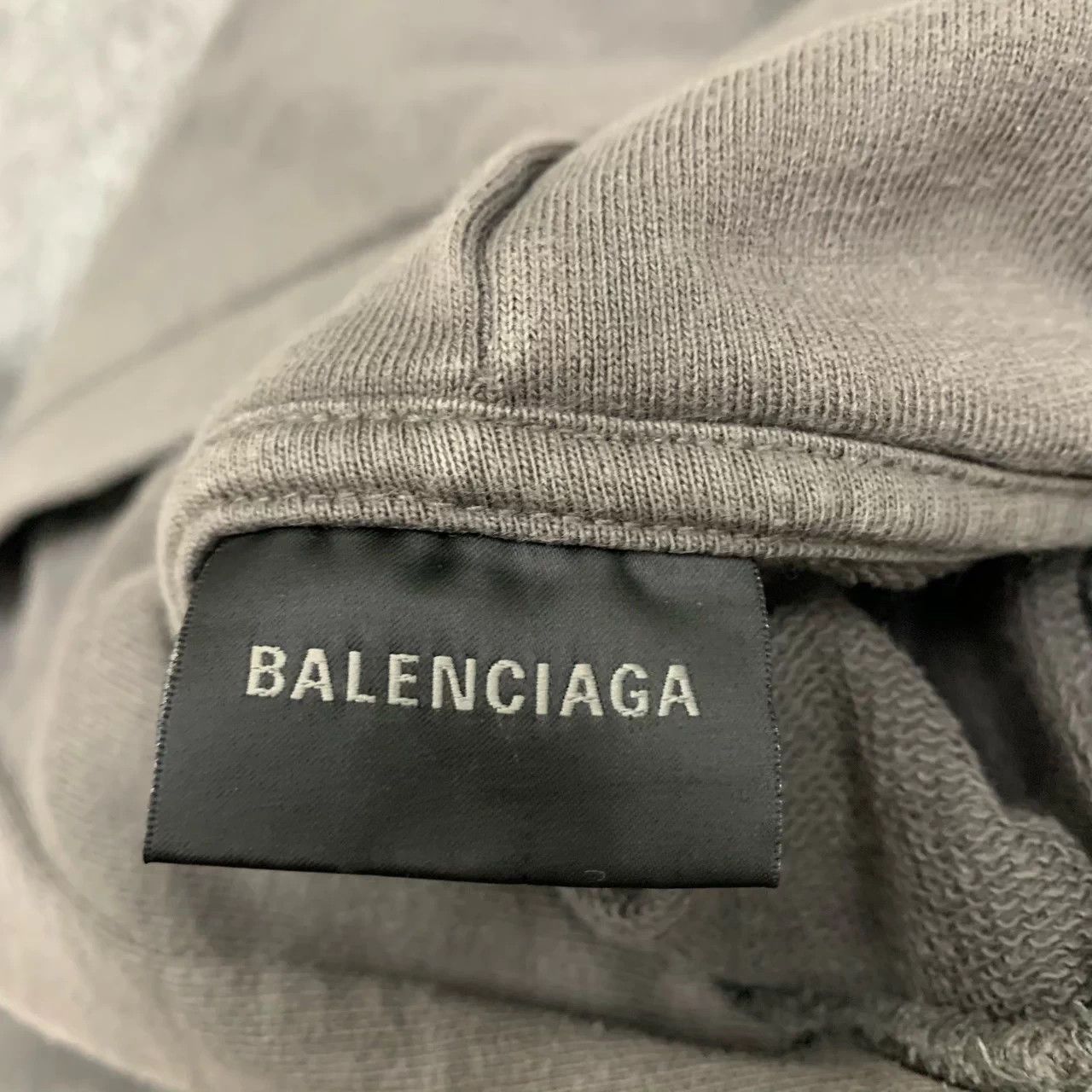 Balenciaga Balenciaga Grey Embroidered Hoodie Size S / US 4 / IT 40 - 5 Thumbnail