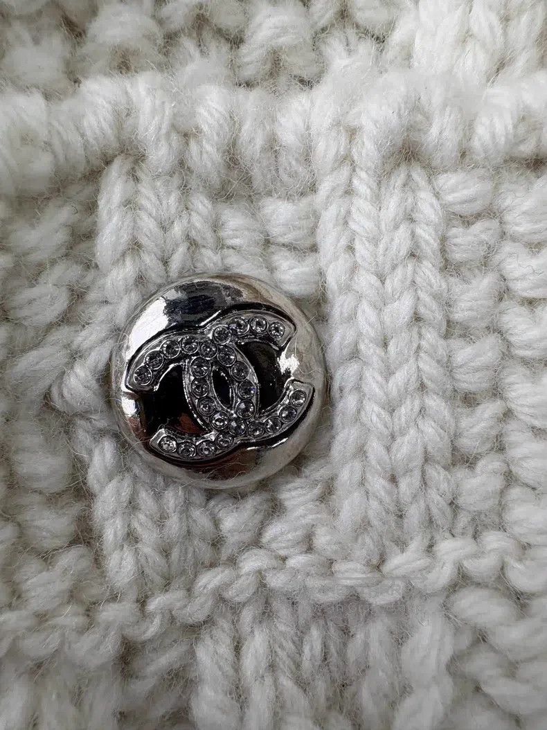 Chanel Chanel 24N Ski Series White Lapel Hemp Knitted Jacket Size XXS / US 00 / IT 34 - 7 Thumbnail