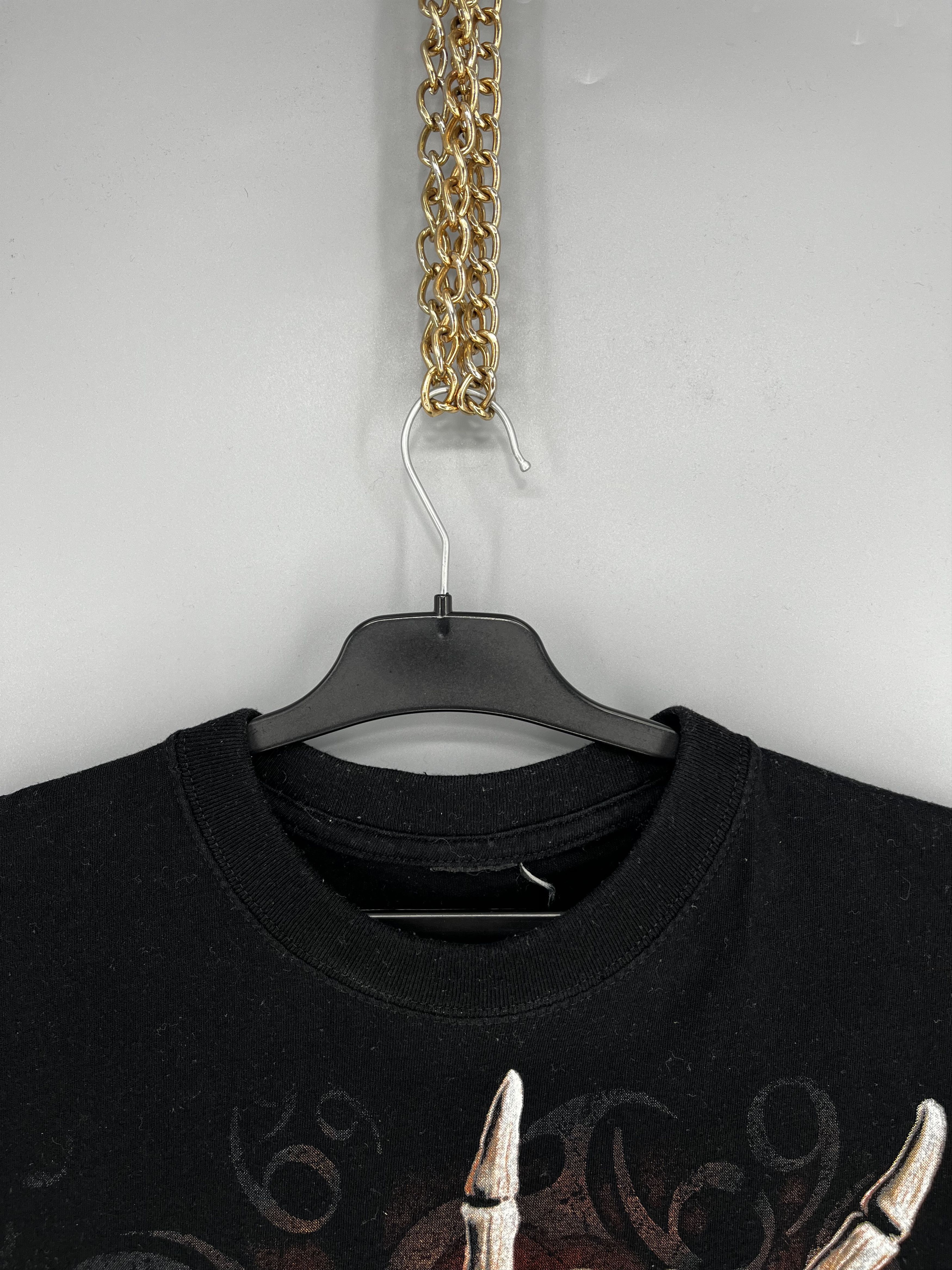 Band Tees VINTAGE GOTHIC SPIRAL SKULL Y2K GRUNGE PUNK ROCK Size US M / EU 48-50 / 2 - 8 Thumbnail