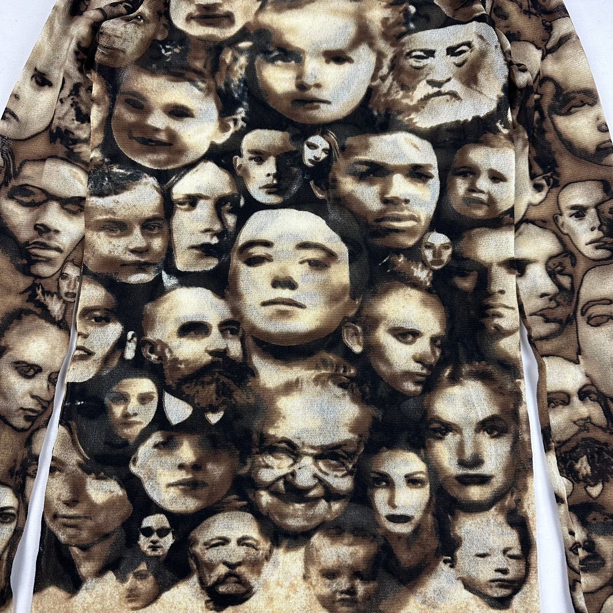 Jean Paul Gaultier Jean Paul Gaultier Maille Femme Sheer Face Print Mesh Top Size S / US 4 / IT 40 - 7 Thumbnail