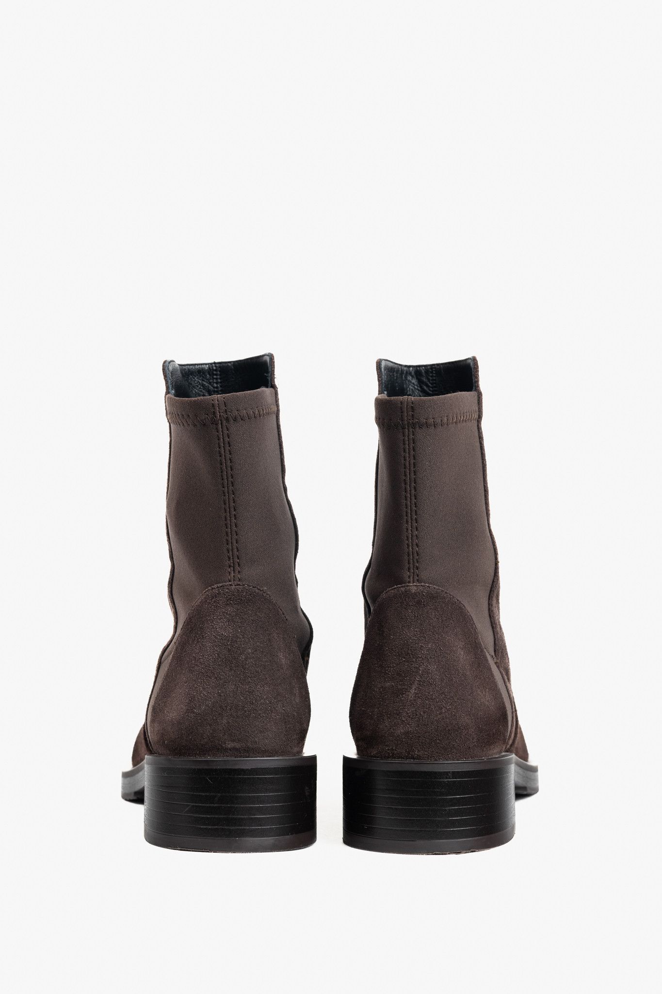 Stuart Weitzman Stuart Weitzman 5050 Bold Sport Suede/Str. Gabardine Booties Size US 8 / IT 38 - 3 Thumbnail