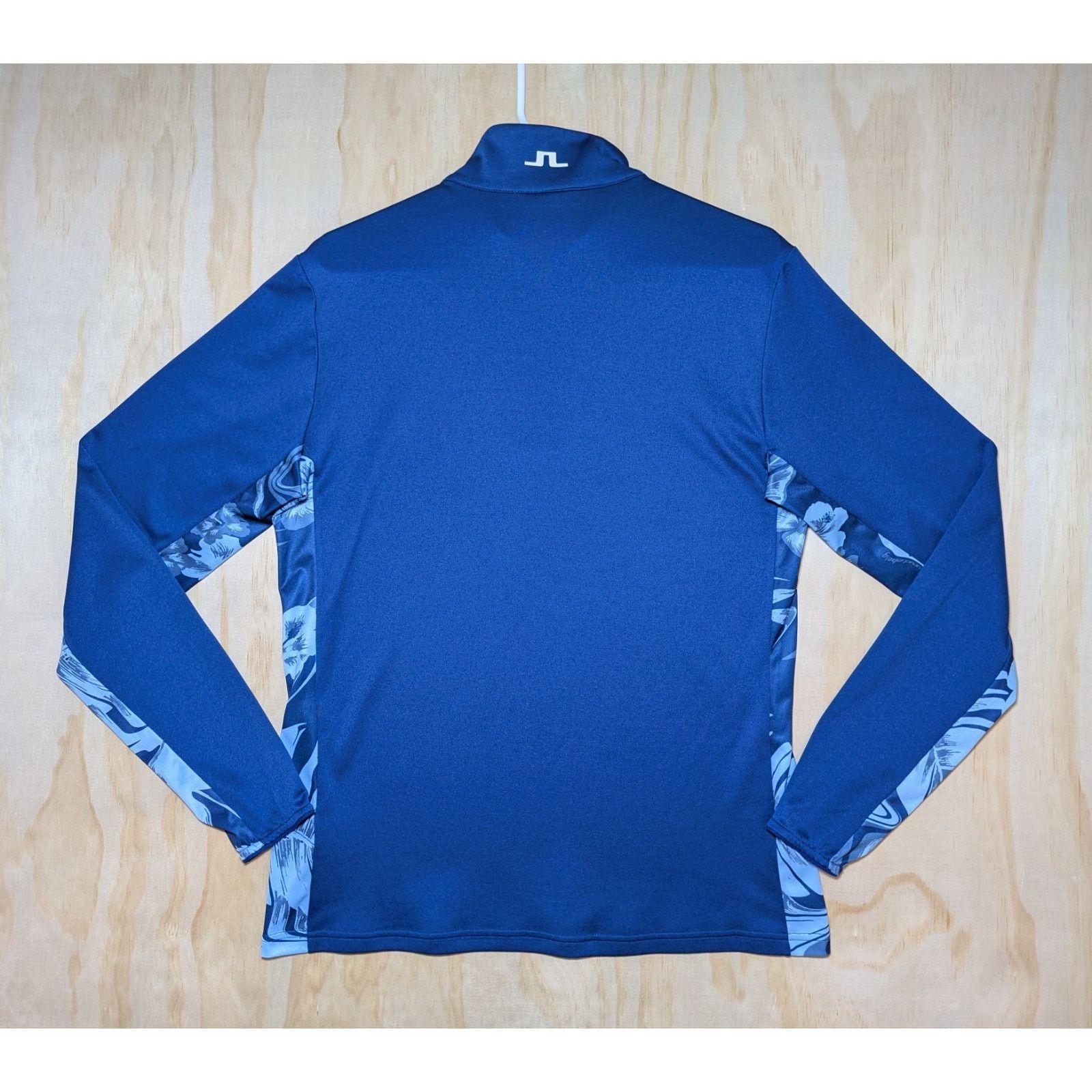J.Lindeberg J.Lindeberg Men's Medium 1/4 Zip Golf Pullover Blue Floral Size US M / EU 48-50 / 2 - 5 Thumbnail