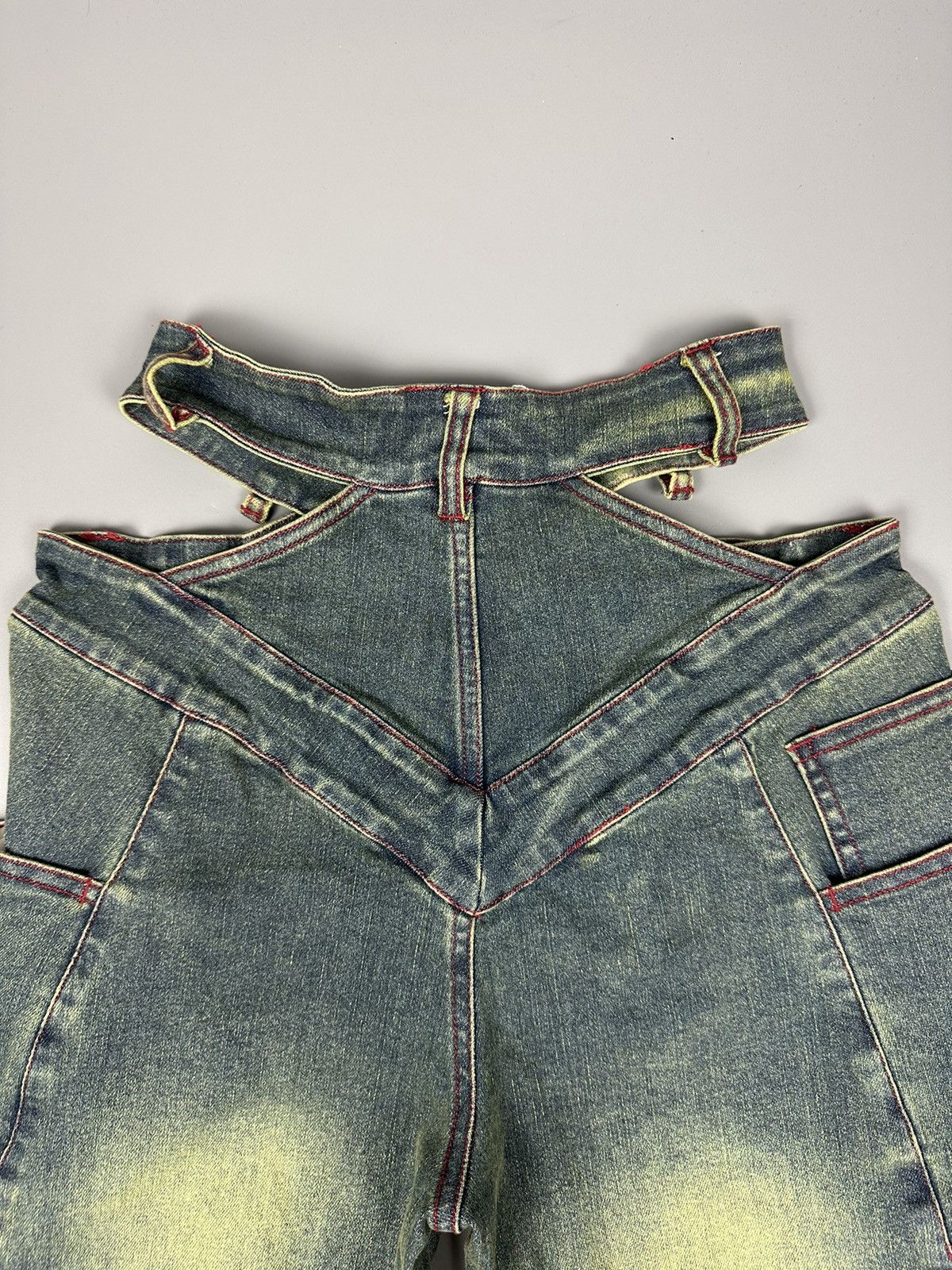 14th Addiction × If Six Was Nine 🔥Sick Nice🔥Japanese High-Waisted Pleated Flare Jeans Size 28" / US 6 / IT 42 - 13 Thumbnail