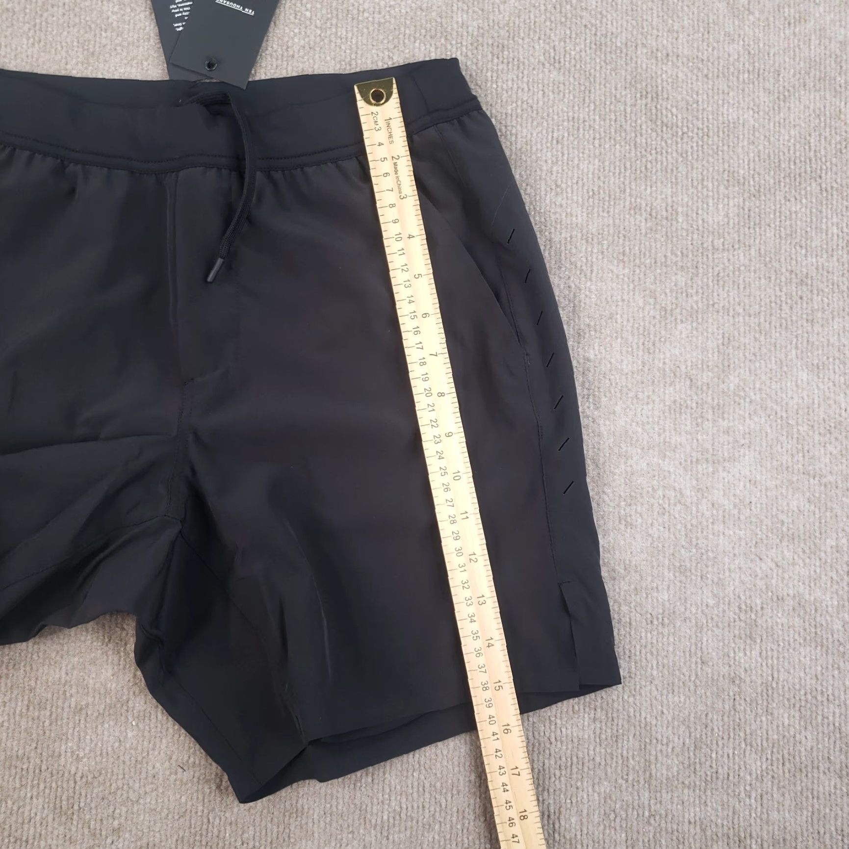 Ten Thousand Ten Thousand Interval Shorts Mens Small Black 7 in Inseam Athletic Drawstring Lined Pockets Gym Running Size US 29 - 5 Thumbnail