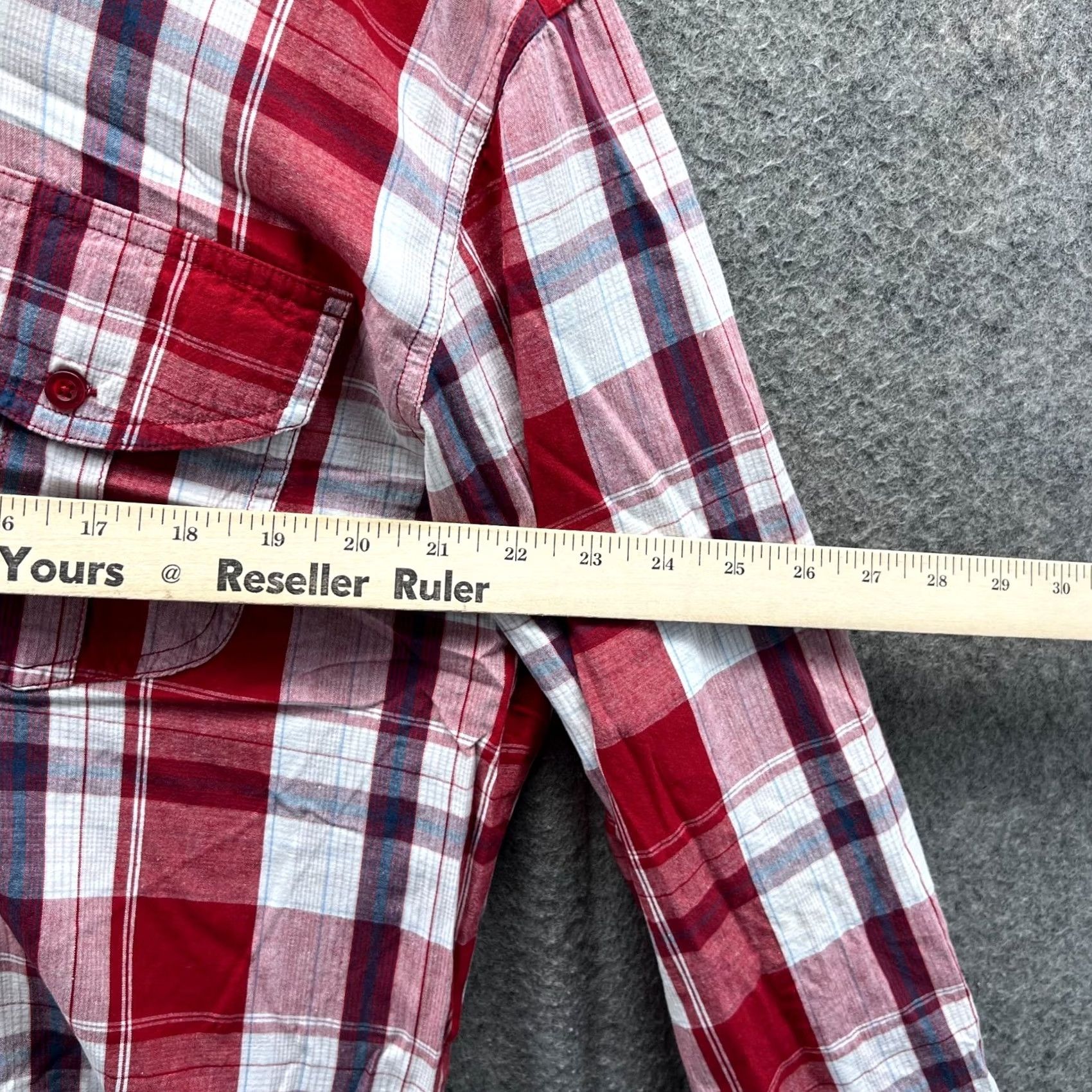 Levi's VINTAGE Levi’s Western Shirt Men Large Red Tartan Plaid Cotton Cowboy Rodeo Casual Vintage Mens Regular Long Sleeve Button-Up Pocketed Size US L / EU 52-54 / 3 - 3 Thumbnail