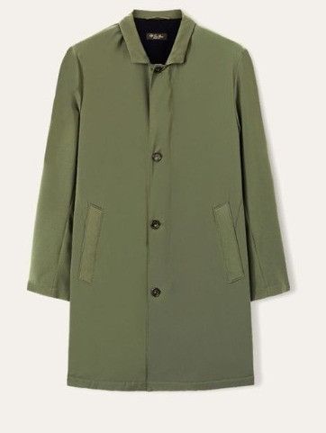 Loro Piana o1w1db10824 Sebring Microfiber Coat in Olive Green Size US S / EU 44-46 / 1 - 1 Thumbnail