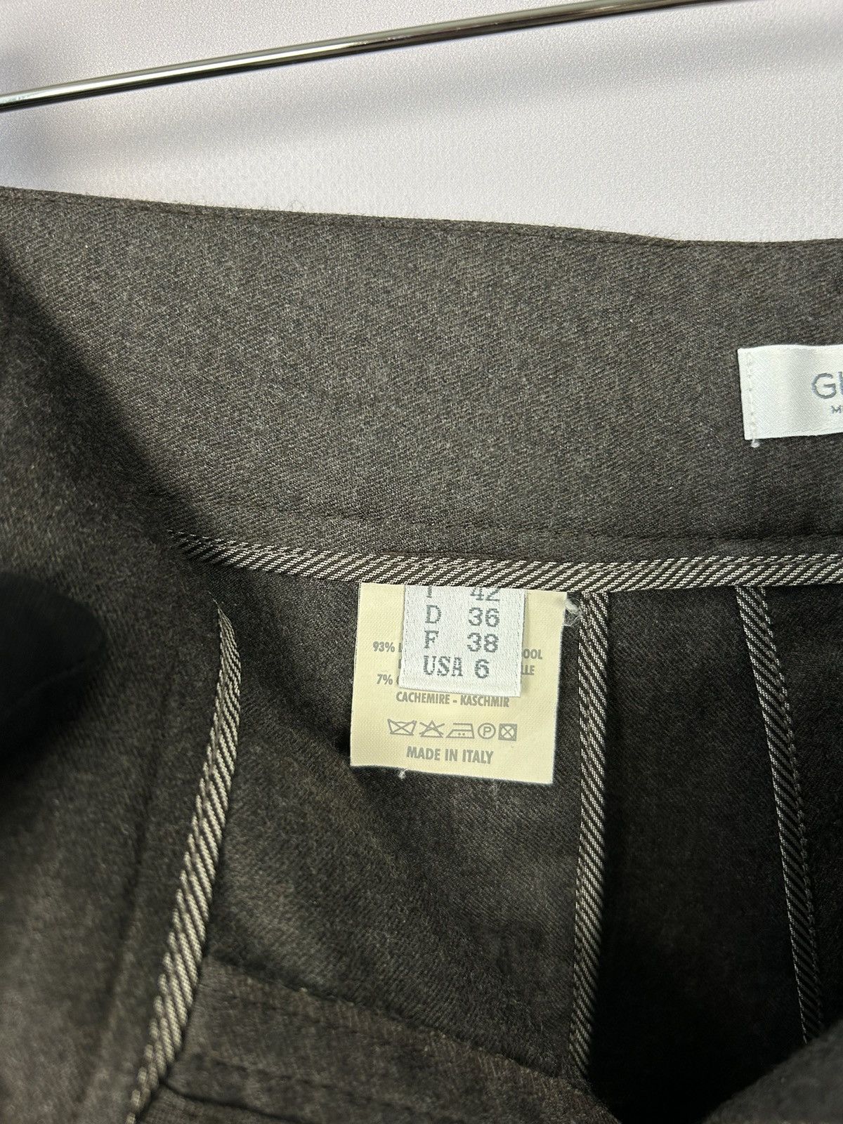 Brunello Cucinelli Gunex by Brunello Cucinelli Brown Wool Cashmere Pants US6 Size 28" / US 6 / IT 42 - 7 Thumbnail
