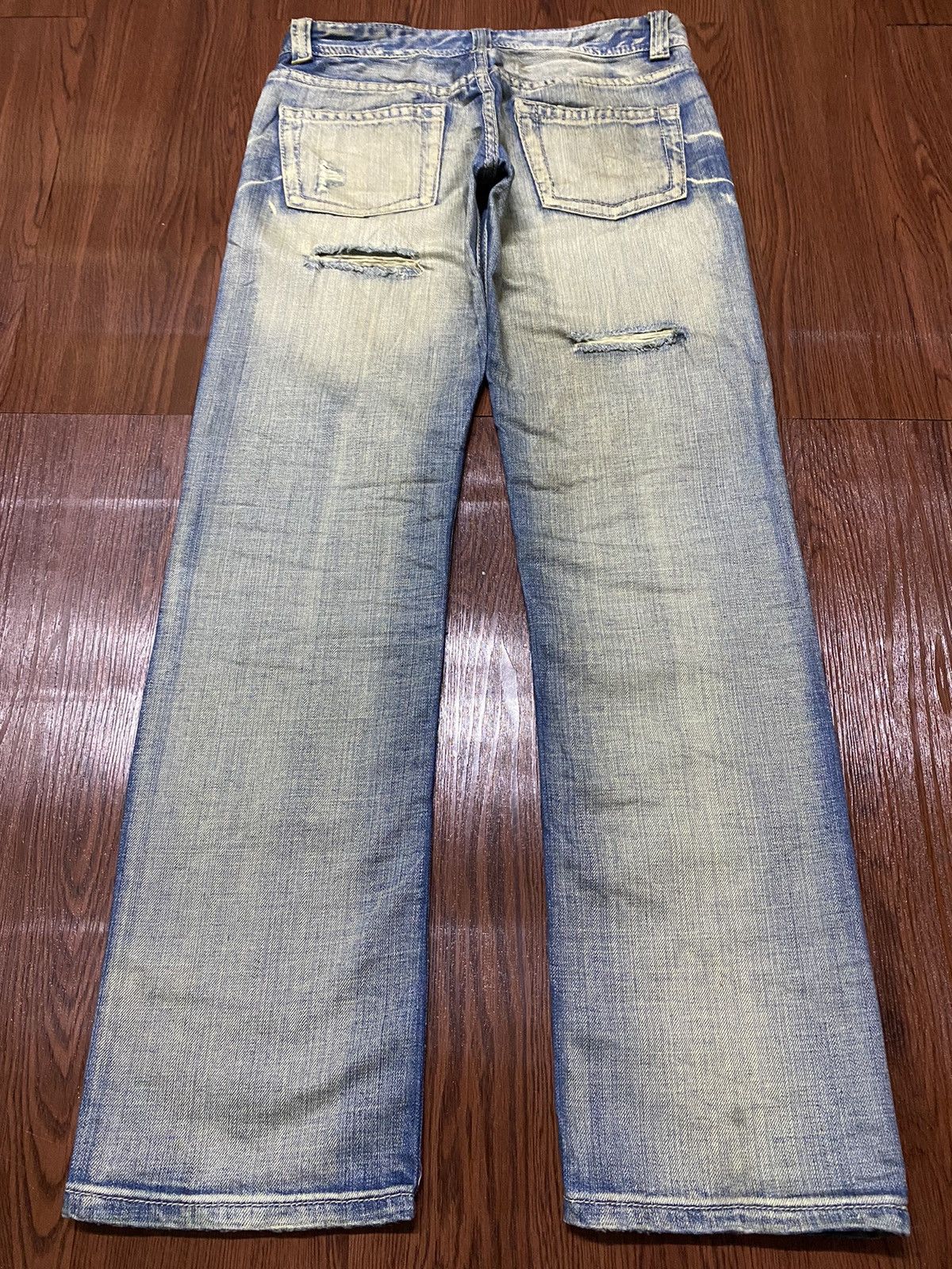 Hysteric Glamour Vintage Japanese Brands Blue Faded Wash Distressed Jeans Size US 29 - 2 Thumbnail