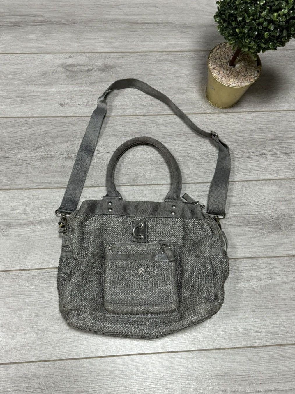Vintage GGL George Gina woven savory skies crossbody carabiner bag Size ONE SIZE - 1 Thumbnail