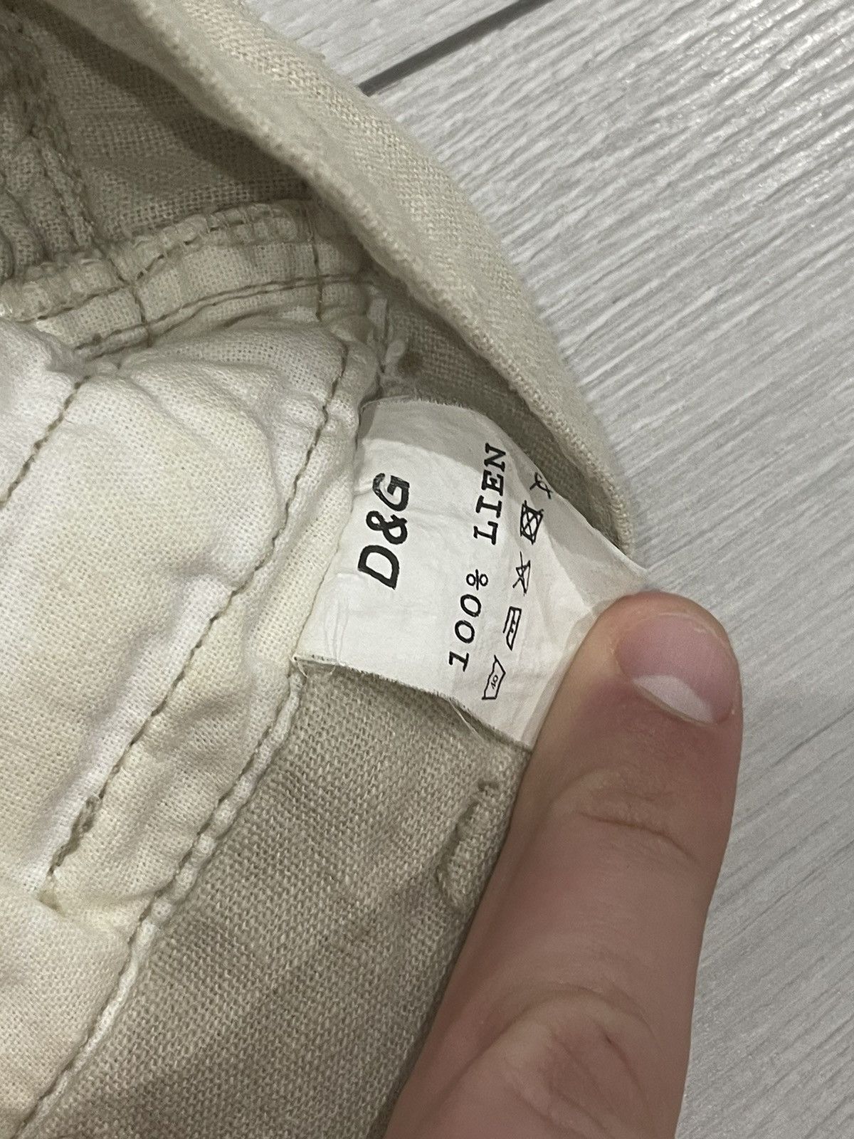 Dolce & Gabbana × If Six Was Nine Dolce Gabbana linen trousers 90s pants multipocket desert y2 Size US 33 - 9 Thumbnail