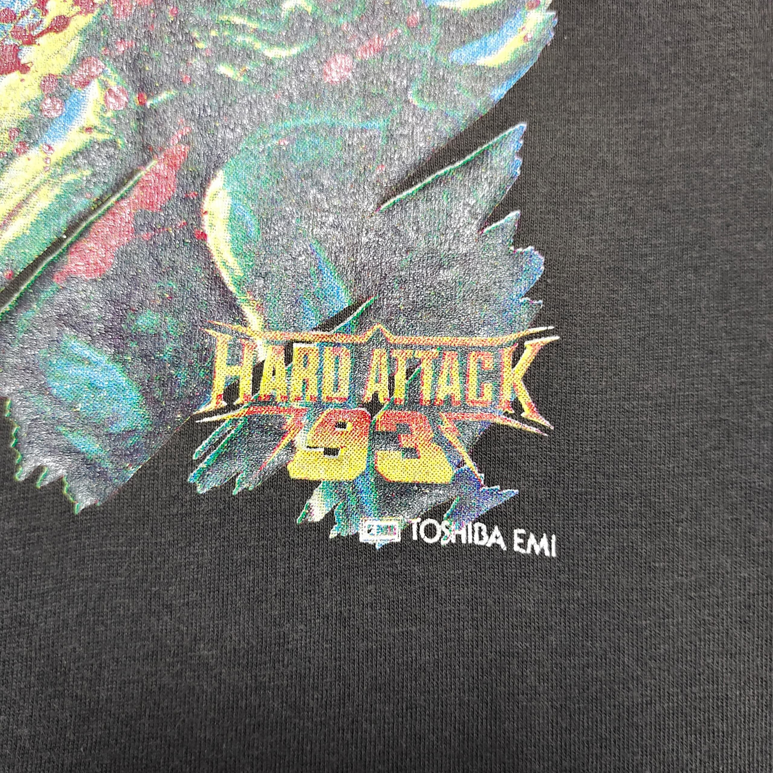 Iron Maiden VINTAGE IRON MAIDEN HARD ATTACK 93 PROMO TOSHIBA EMI T SHIRT Size US M / EU 48-50 / 2 - 4 Thumbnail