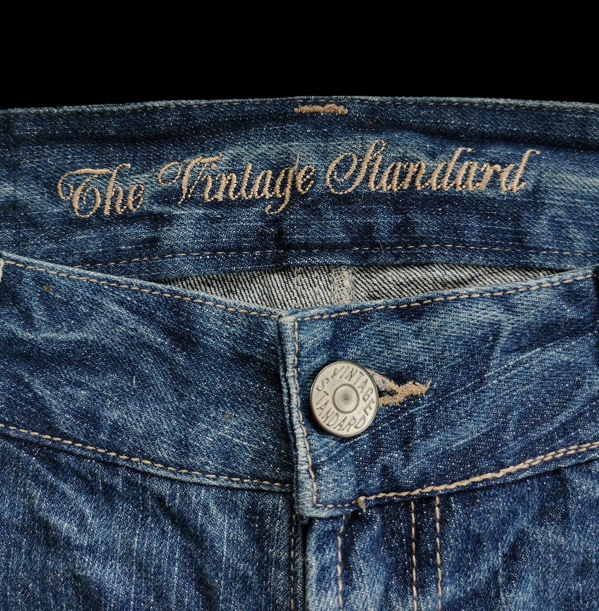 Japanese Brand The Vintage Standard Studded Original Jeans Distressed Denim Size US 32 / EU 48 - 7 Thumbnail