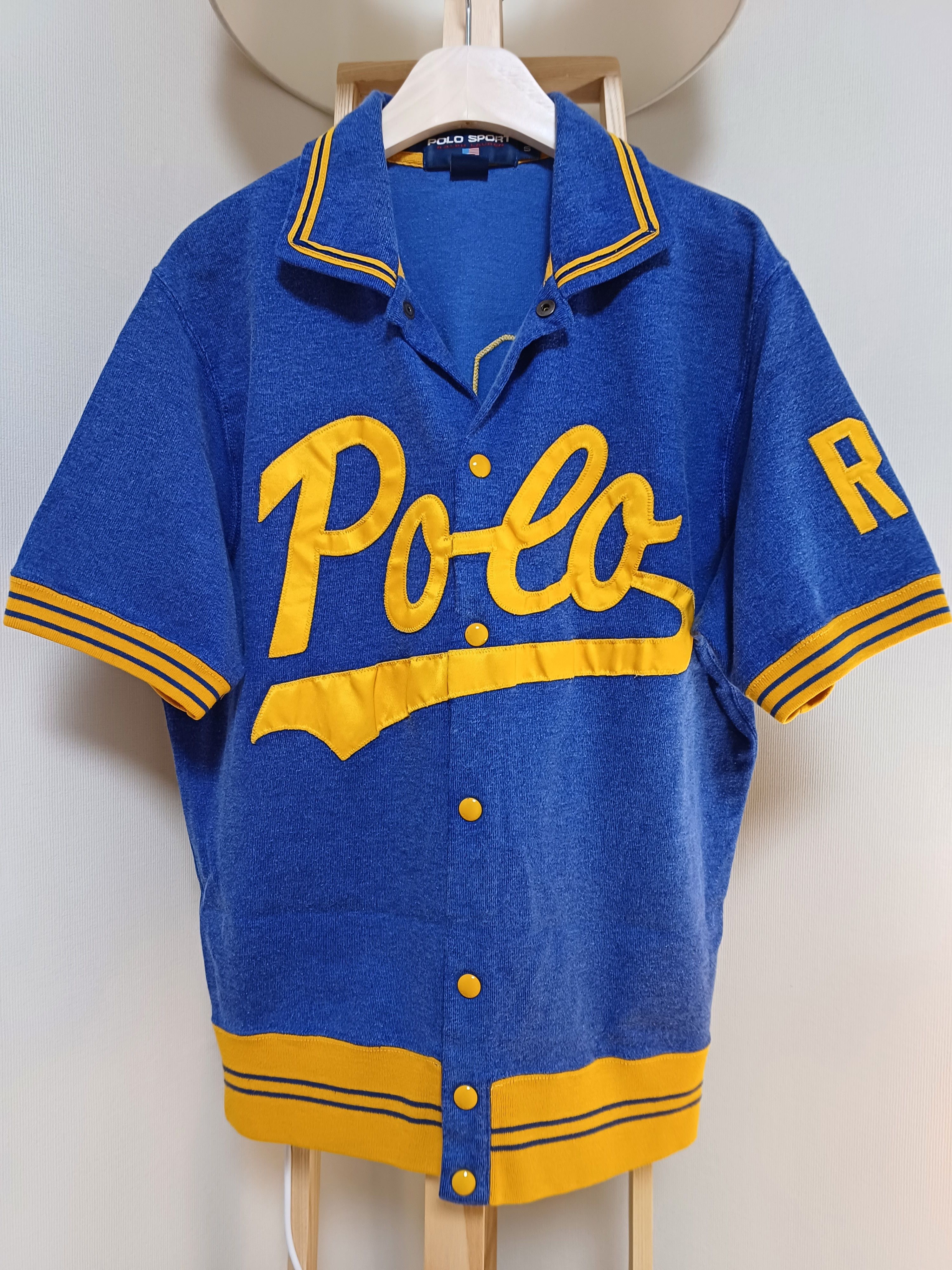 Polo Ralph Lauren Polo Sport Script Jersey Baseball Shirt RL Ralph