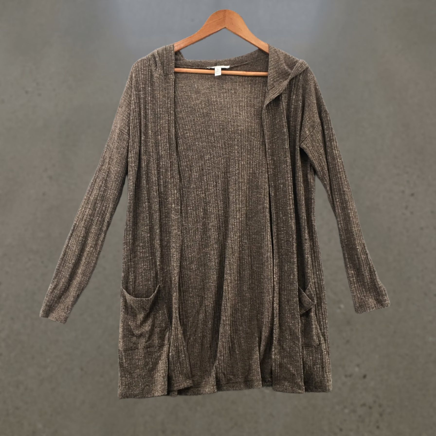 American Eagle Outfitters American Eagle Outfitters Cardigan Sweater Womens XS Brown Open Front Casual Knitted Size XS / US 0-2 / IT 36-38 - 1 Thumbnail