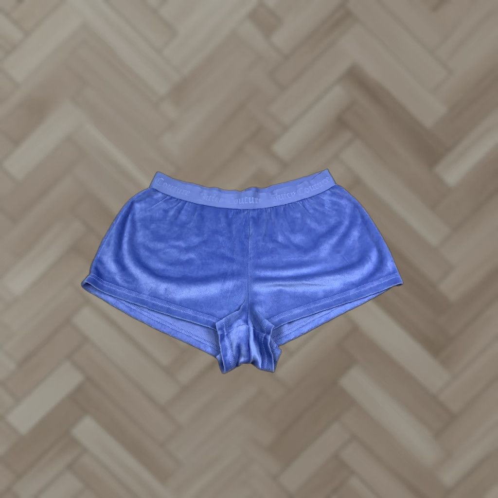 Juicy Couture Juicy Couture Sleep Shorts Womens M Velour Blue Lavender Solid Sleep Shorts Velour Womens M Juicy Couture Size 32" / US 10 / IT 46 - 1 Thumbnail