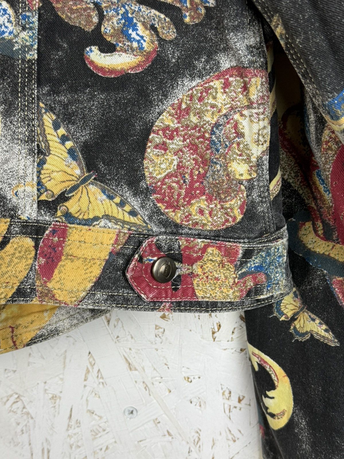 Just Cavalli Vintage Just Cavalli SS2007 Floral Baroque Print Jacket M Size M / US 6-8 / IT 42-44 - 9 Thumbnail