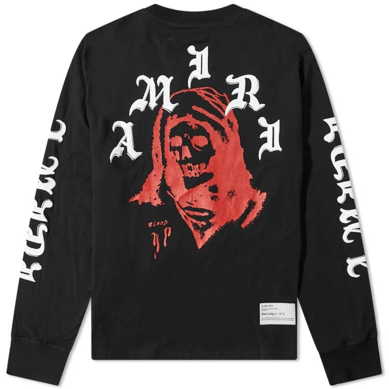 Amiri o1mle0925 Solar King L/S Tee in Black Size US L / EU 52-54 / 3 - 2 Thumbnail