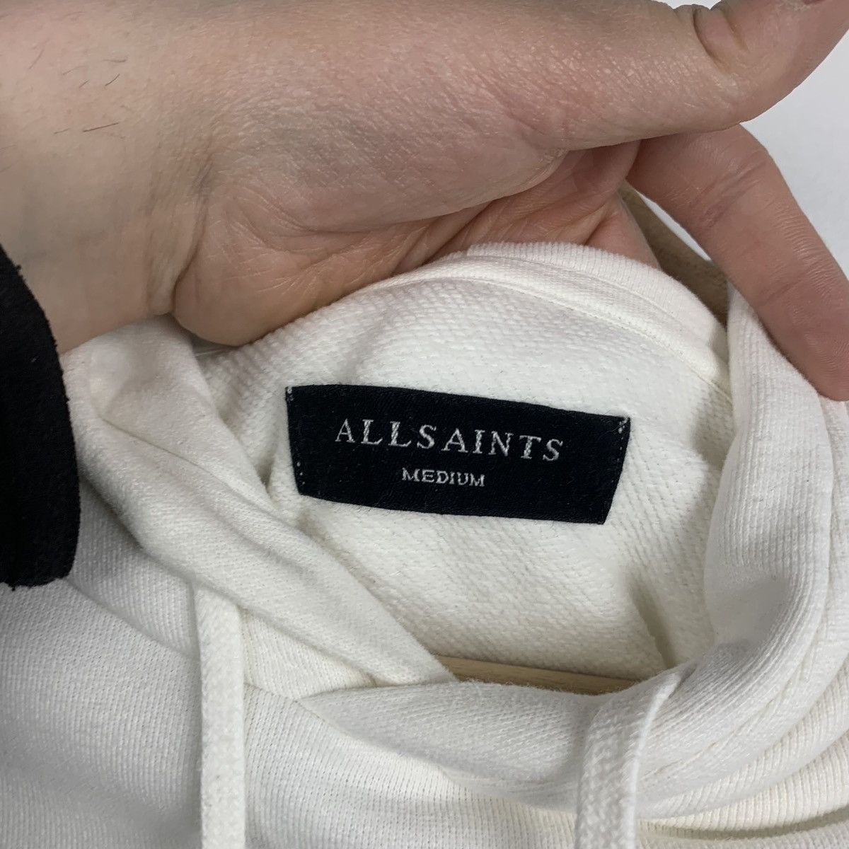 Allsaints AllSaints Big Logo Hoodie White State Oth Hoody Size M Size US M / EU 48-50 / 2 - 7 Thumbnail