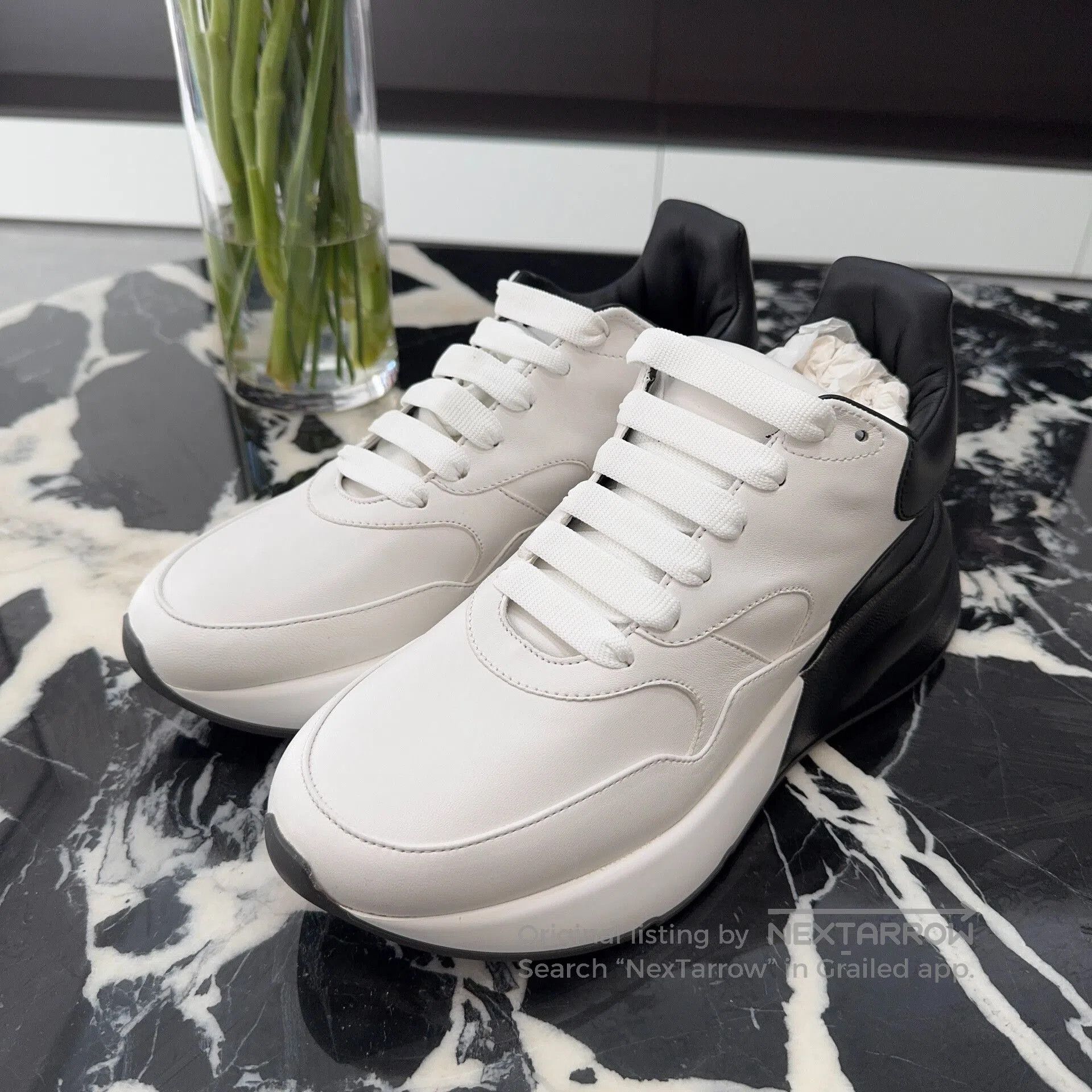 Alexander McQueen Alexander McQueen Men's Leather Sneakers. Size US 7 / EU 40 - 1 Thumbnail