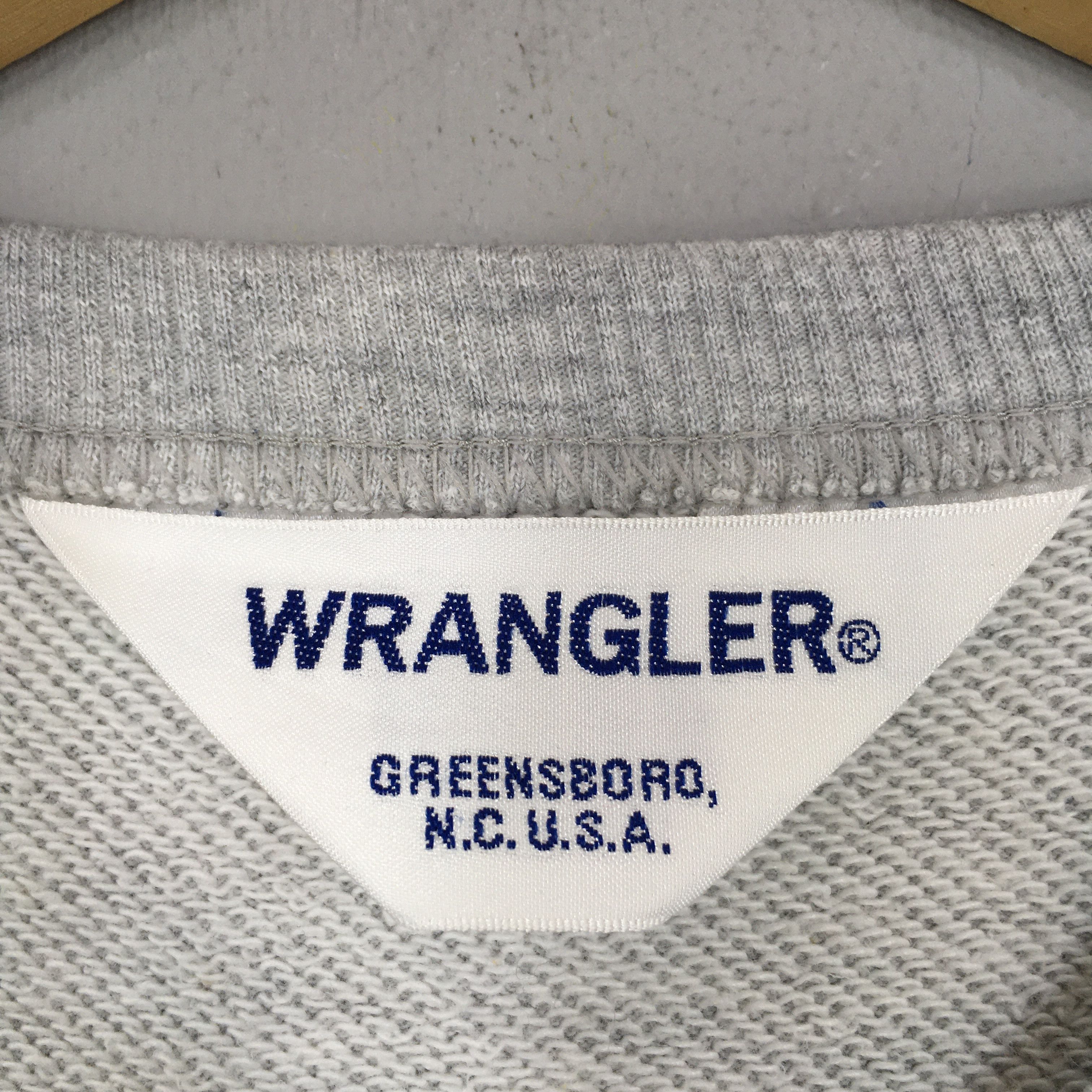 Vintage × Wrangler Vintage Wrangler Usa Gray Sweatshirt Small Size US S / EU 44-46 / 1 - 6 Thumbnail