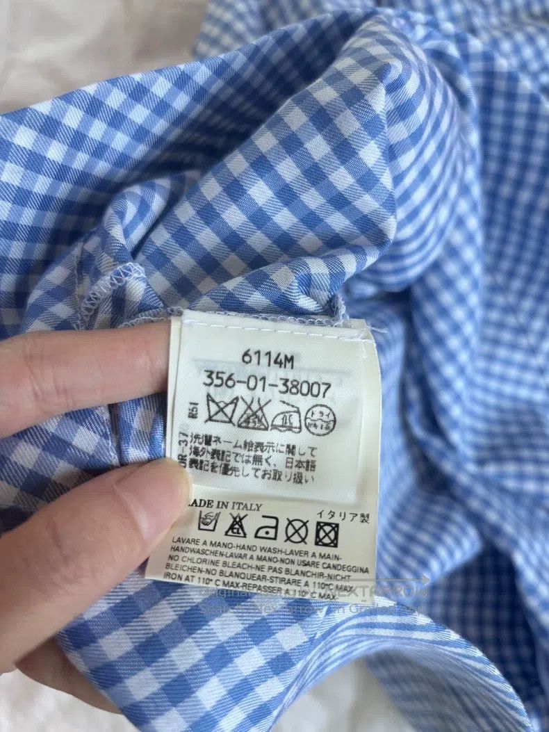 Vivienne Westwood Vivienne Westwood Blue Plaid Shirt, Draped Collar Shirt, S Size XS / US 0-2 / IT 36-38 - 4 Thumbnail