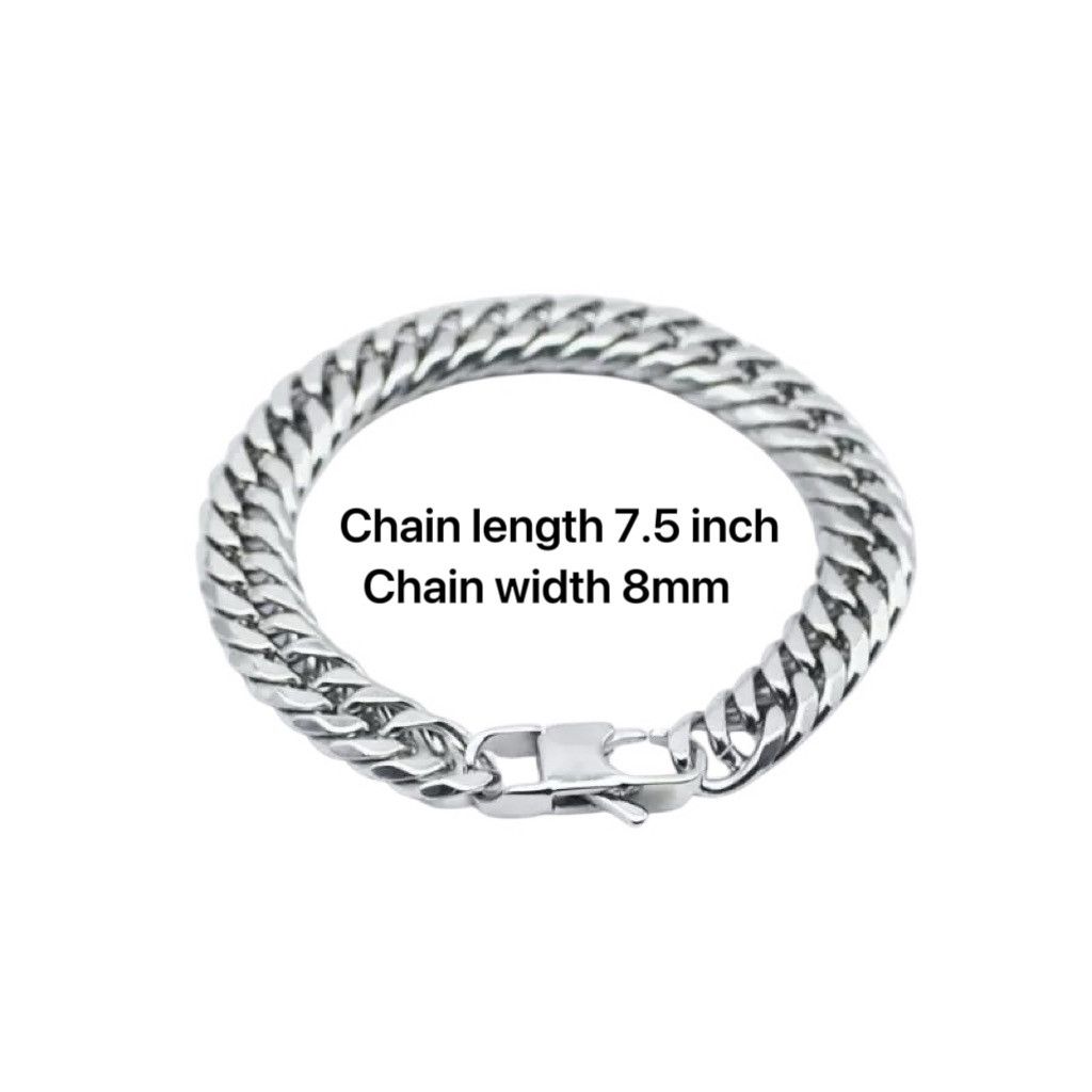 Other Link Chain Bracelet for Men and Women Hip Hop Unisex Style Size ONE SIZE - 4 Thumbnail