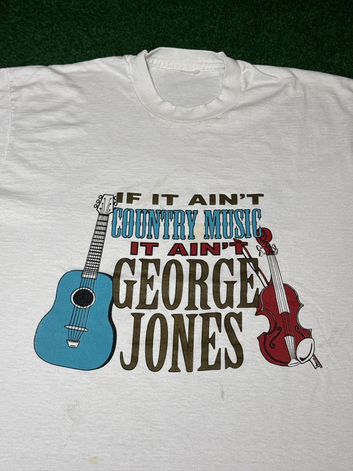 Band Tees George Jones Country Concert Large 21x27 No Show T Shirt Size US L / EU 52-54 / 3 - 2 Thumbnail