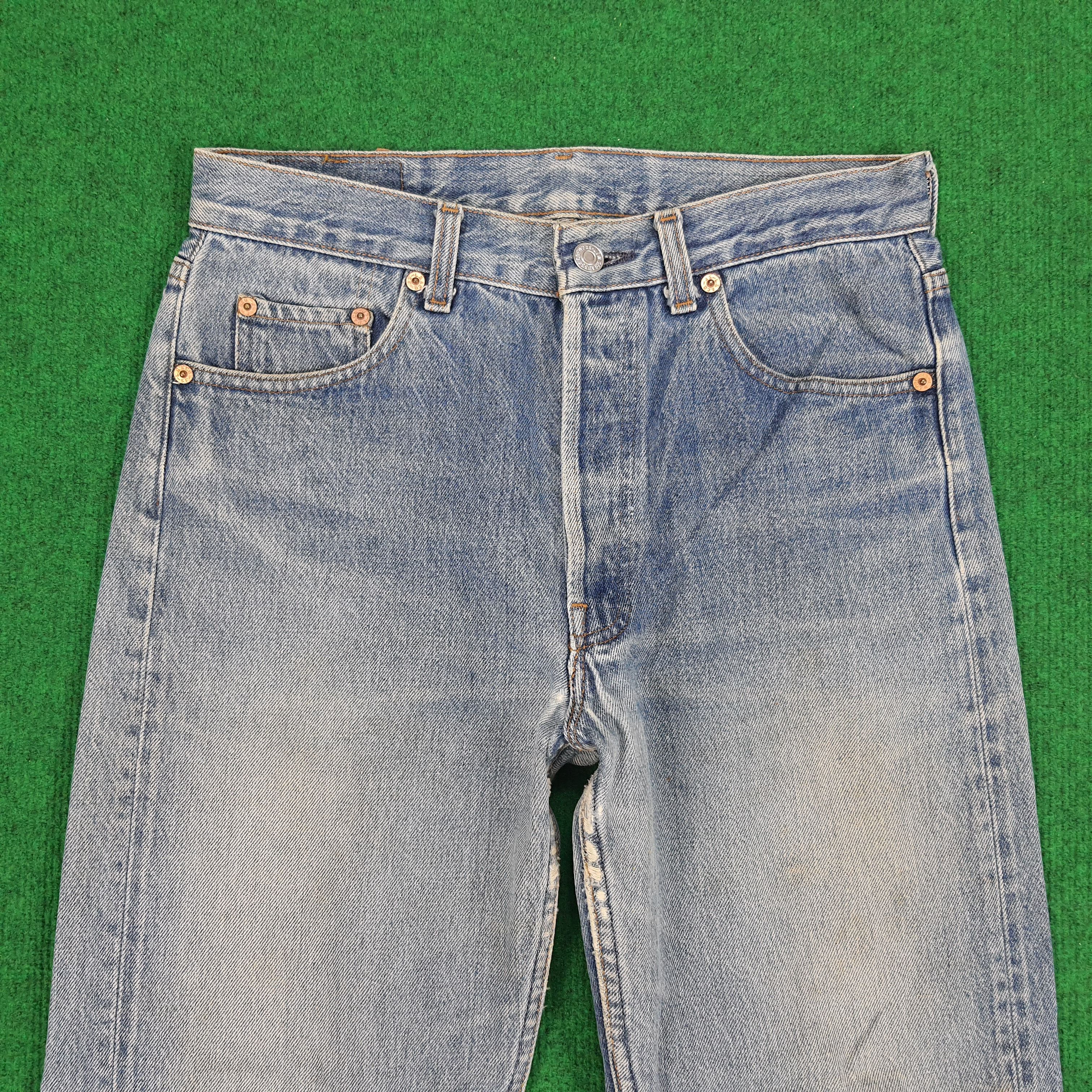 Levi's × Levi's Vintage Clothing × Vintage Vintage Levi's Straight Cut Distressed Jeans Size US 29 - 2 Thumbnail