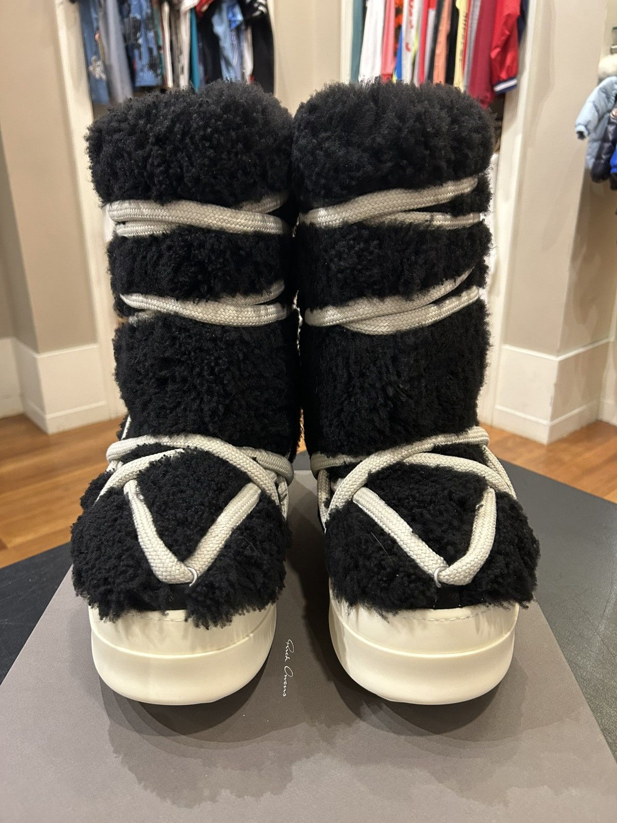 Rick Owens Rick Owens Lace Up Shearling Boot Size US 11 / EU 44 - 4 Thumbnail