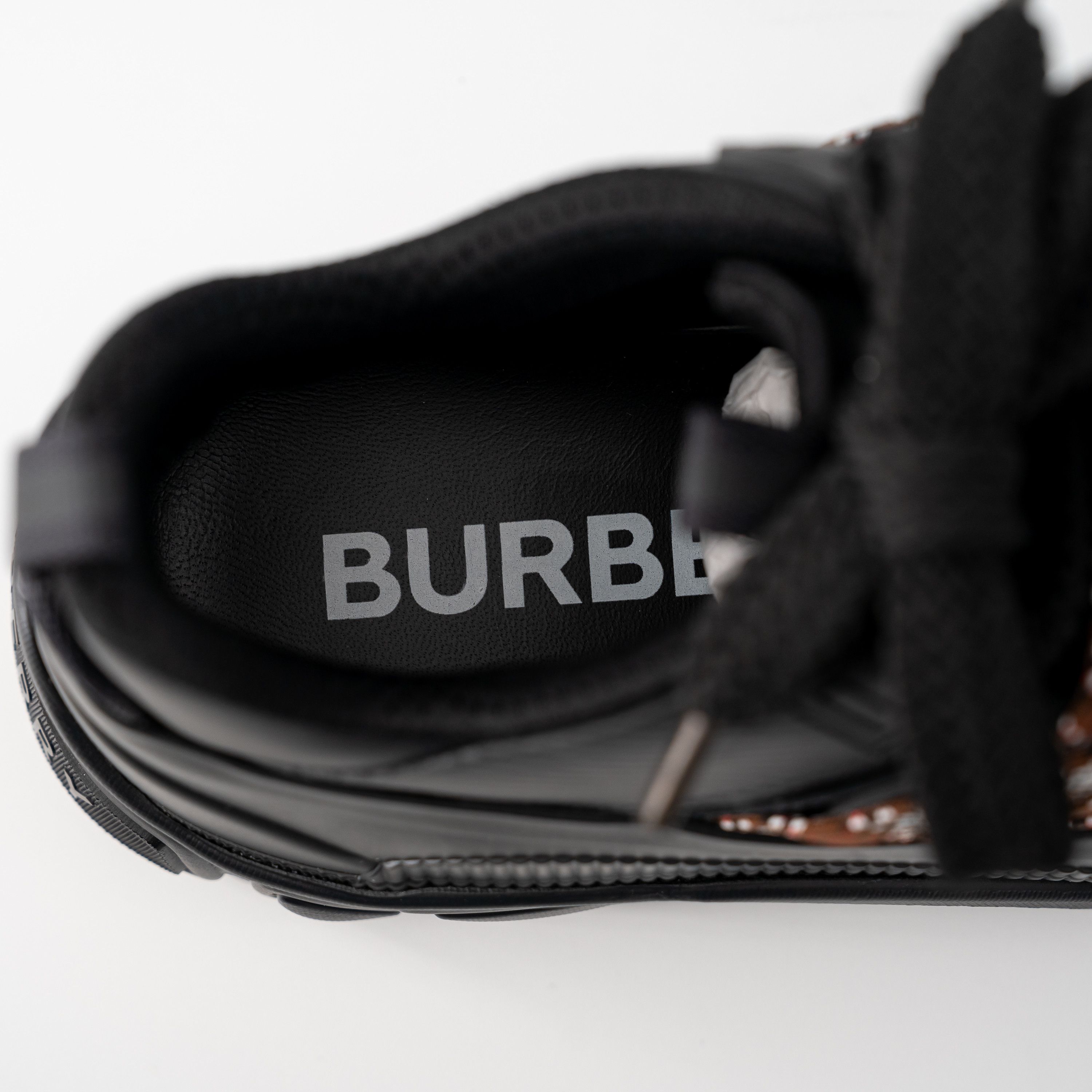 Burberry Burberry Arthur Lace Black Brown Sneakers Leather Big Laces Size US 11 / EU 44 - 7 Thumbnail