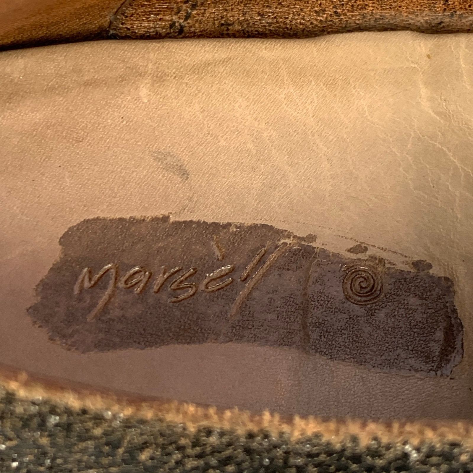 Marsell Size 7.5 Dark Brown Cracked Leather Flat Lace-Up Shoes Size US 7.5 / EU 40-41 - 7 Thumbnail
